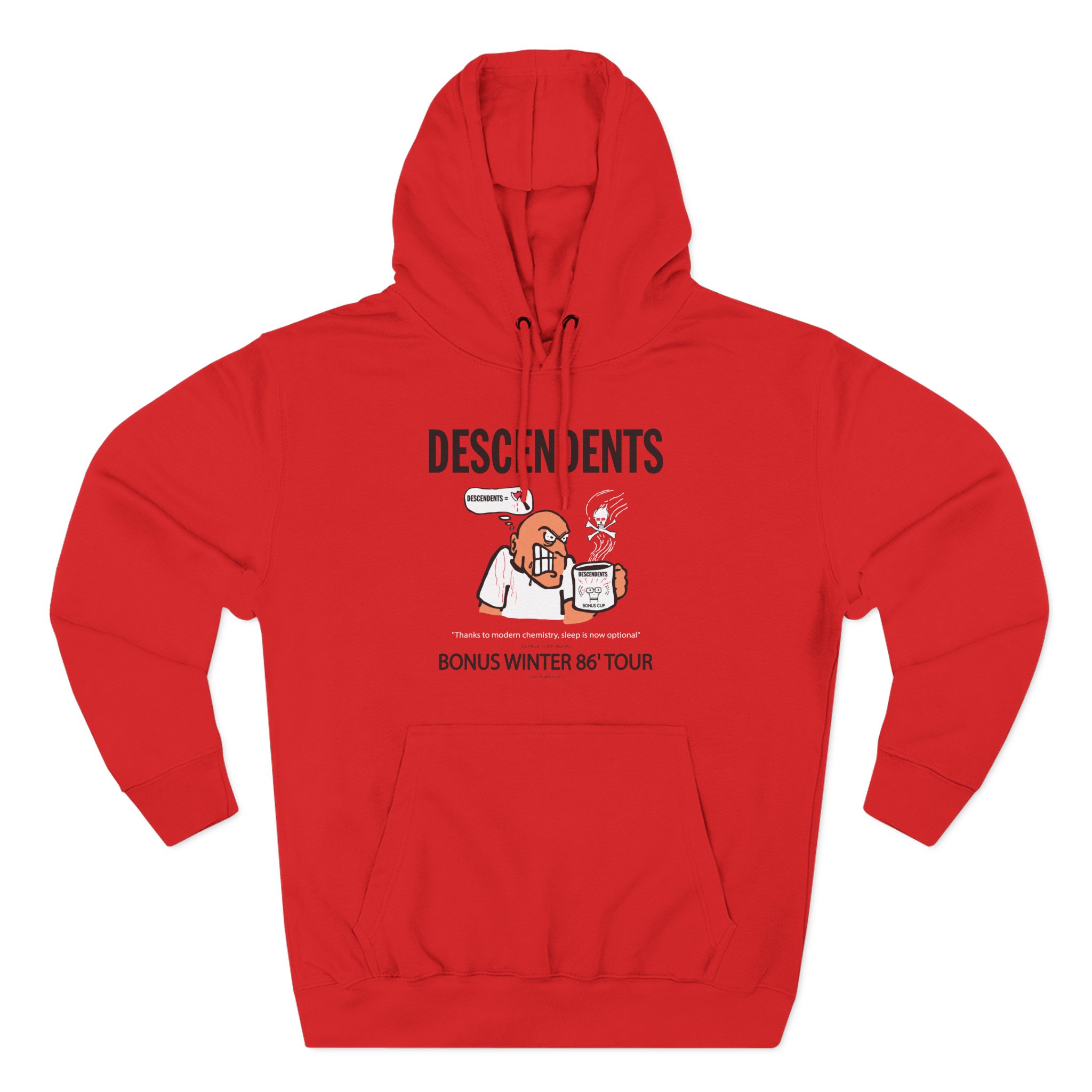Descendents Bonus Cup '86 Tour Three-Panel Fleece Hoodie