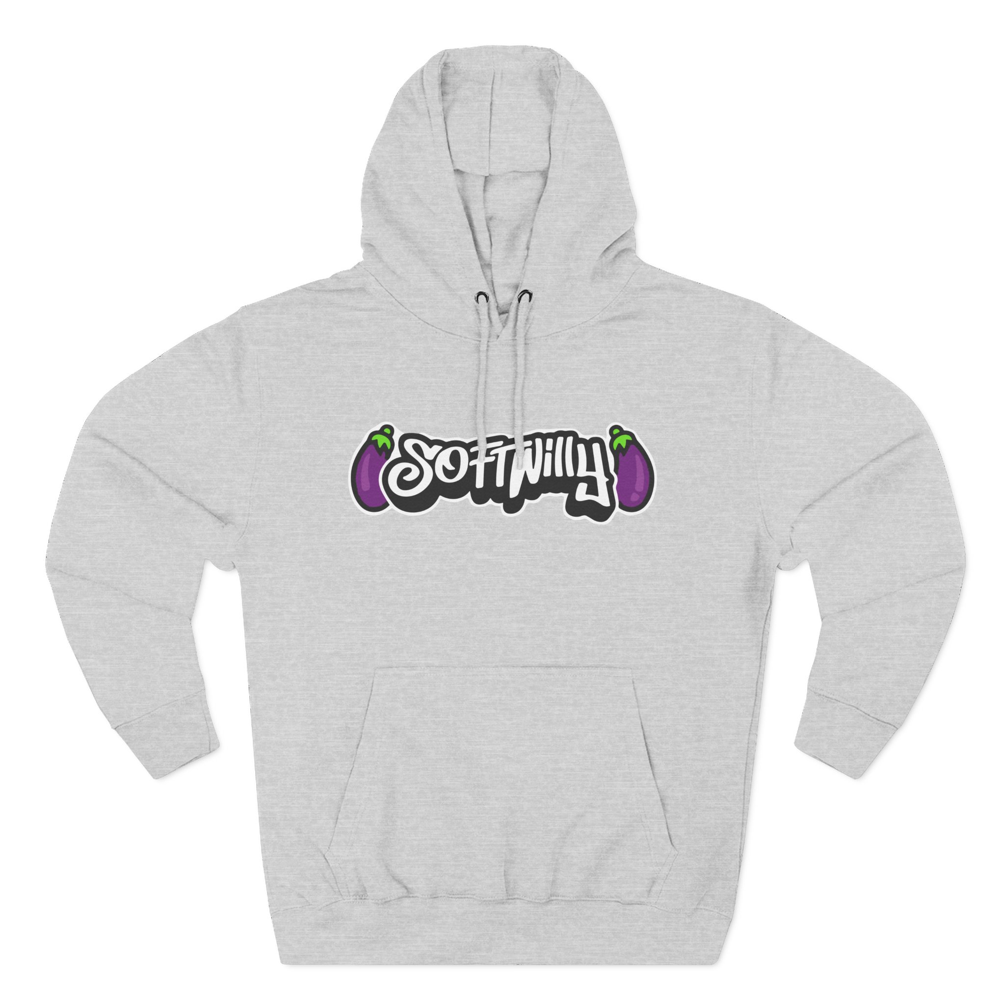 Softwilly Three-Panel Fleece Hoodie