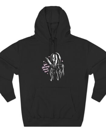 Ghostface You Like Scary Movies Too? Three-Panel Fleece Hoodie