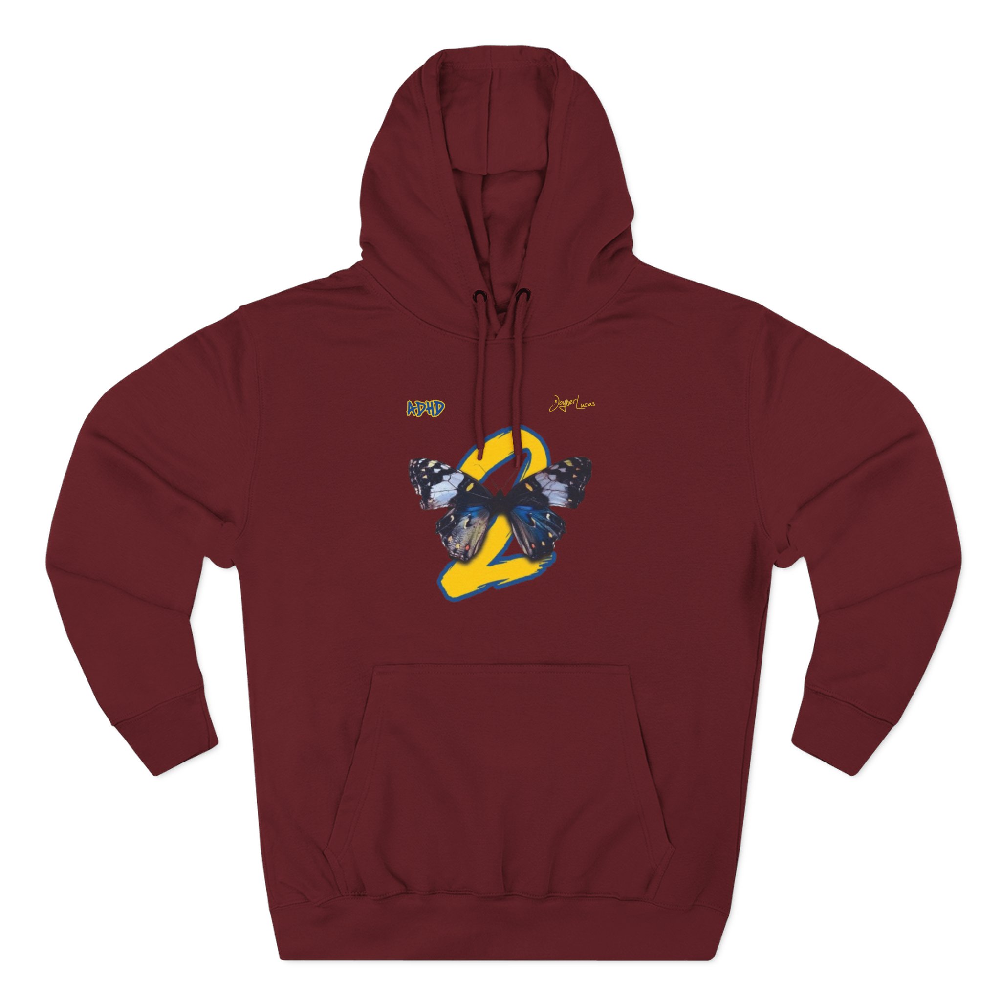 Joyner Lucas 2 Butterfly Three-Panel Fleece Hoodie