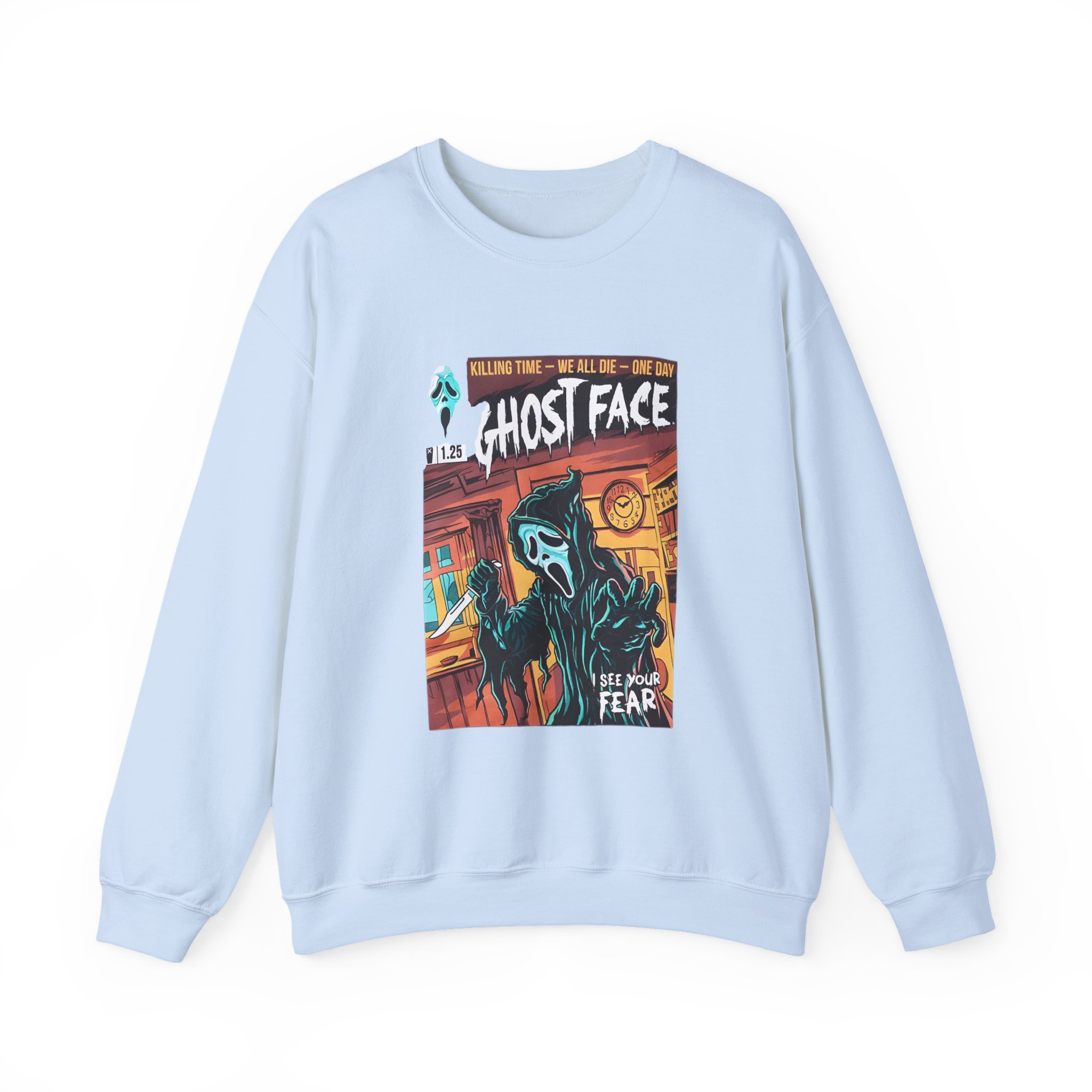 Ghostface Comic Cover Unisex Heavy Blendâ„¢ Crewneck Sweatshirt