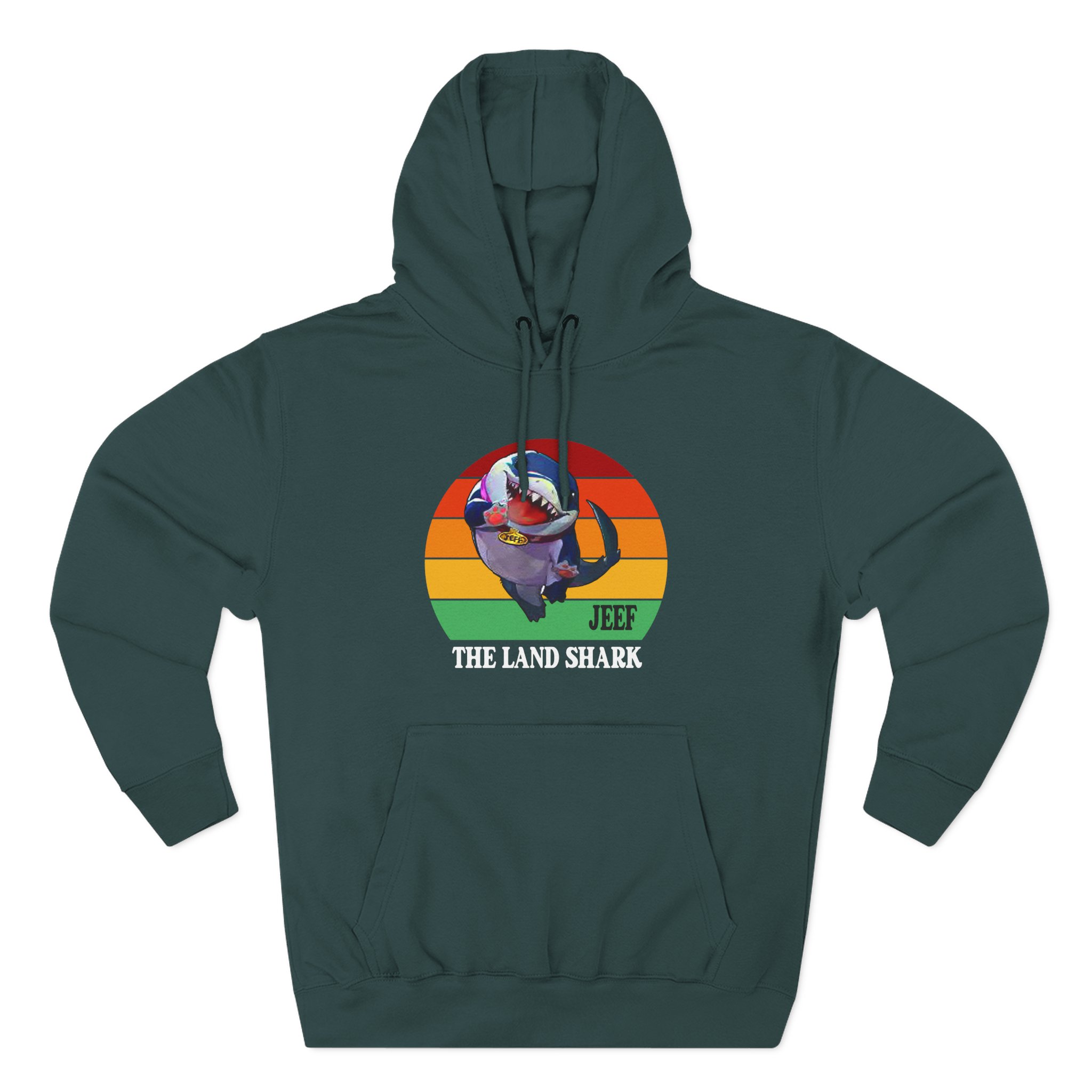 Jeff the Land Shark Three-Panel Fleece Hoodie