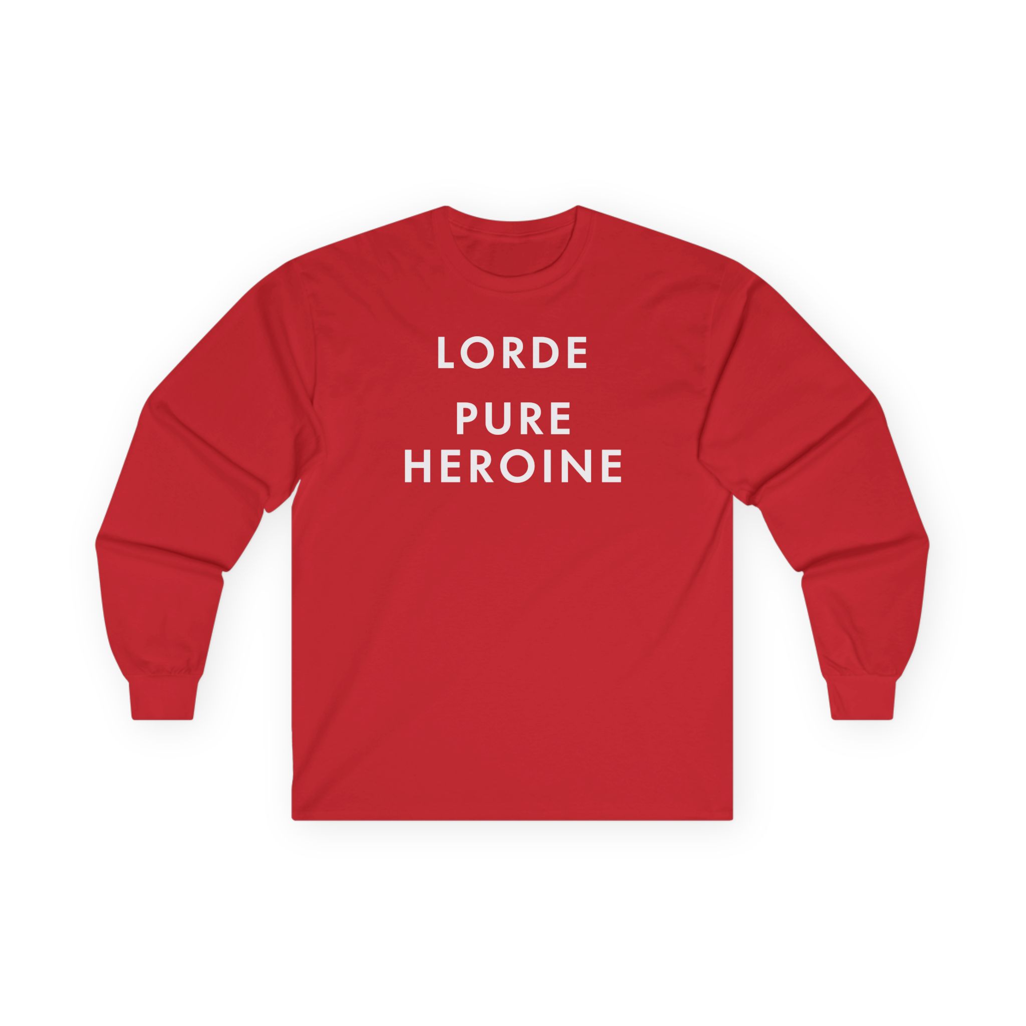 Lorde Pure Heroine Music Album Unisex Ultra Cotton Long Sleeve Tee