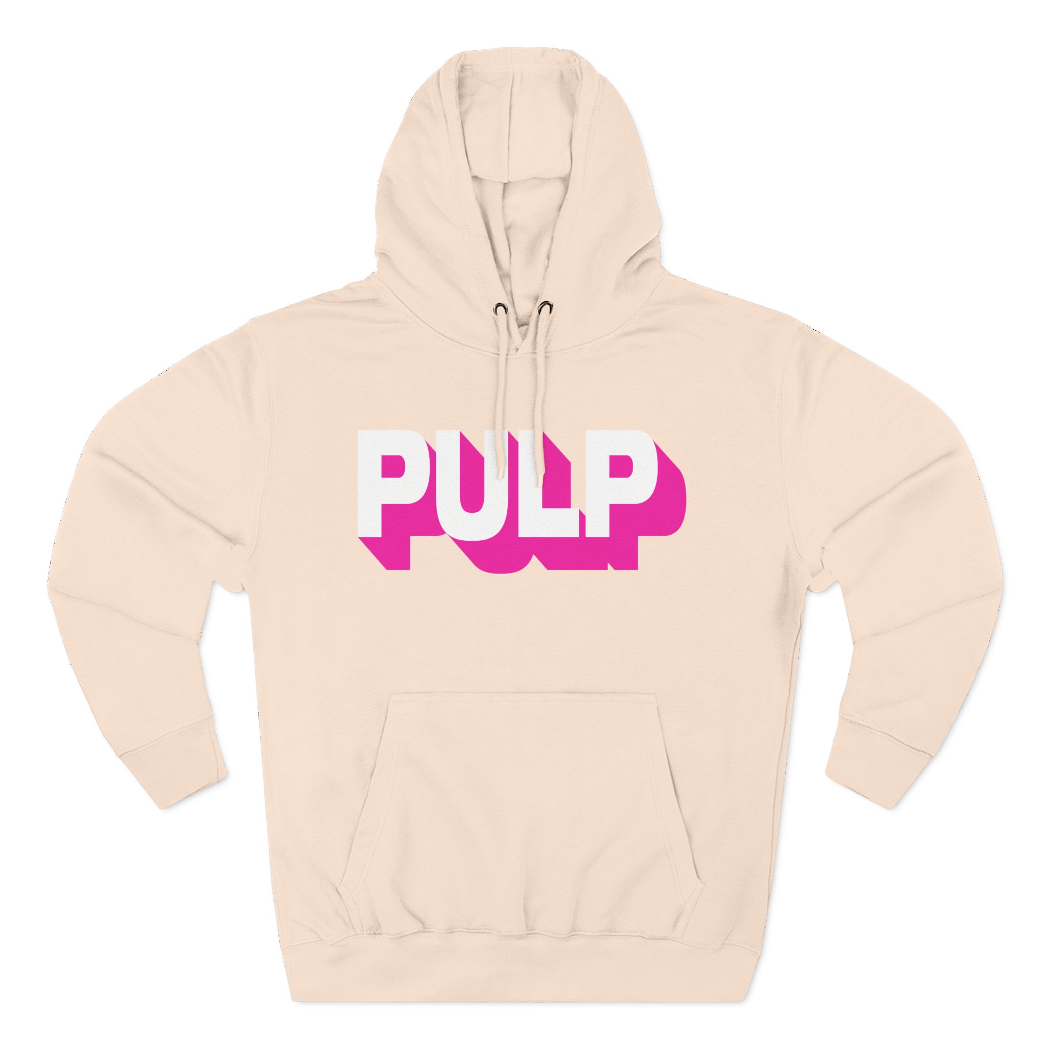 Pulp Logo Three-Panel Fleece Hoodie