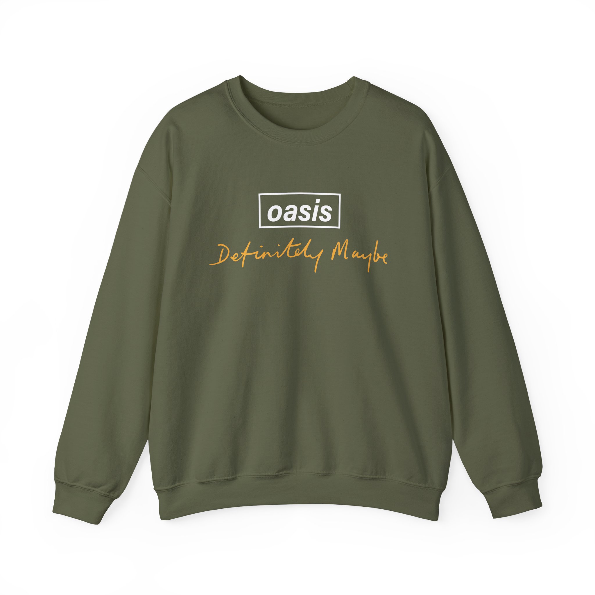 Oasis Definitely Maybe Tracklist Unisex Heavy Blendâ„¢ Crewneck Sweatshirt