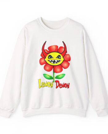 Lemon Demon Flower Unisex Heavy Blend™ Crewneck Sweatshirt