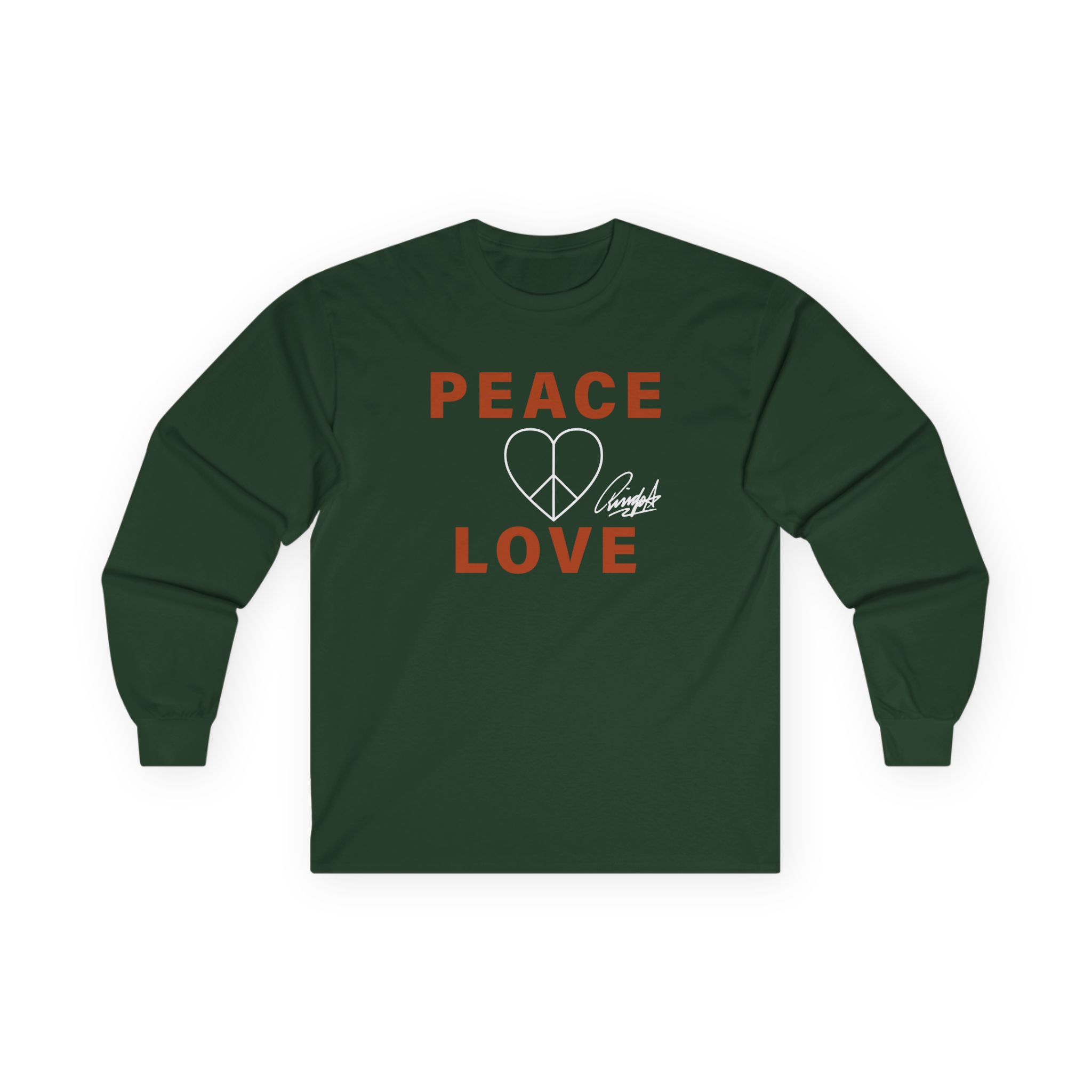 Ringo Starr Peace & Love Unisex Ultra Cotton Long Sleeve Tee