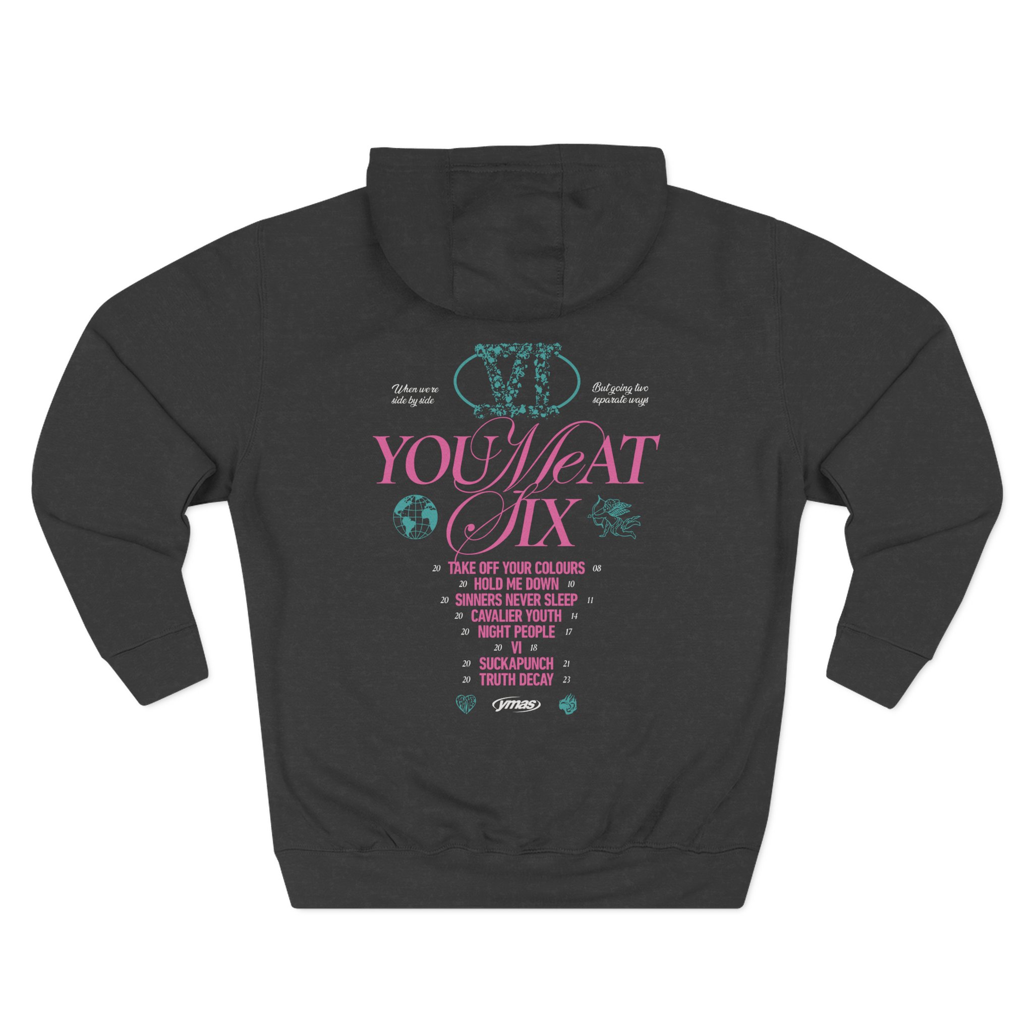 You Me at Six This is the End Albums Three-Panel Fleece Hoodie