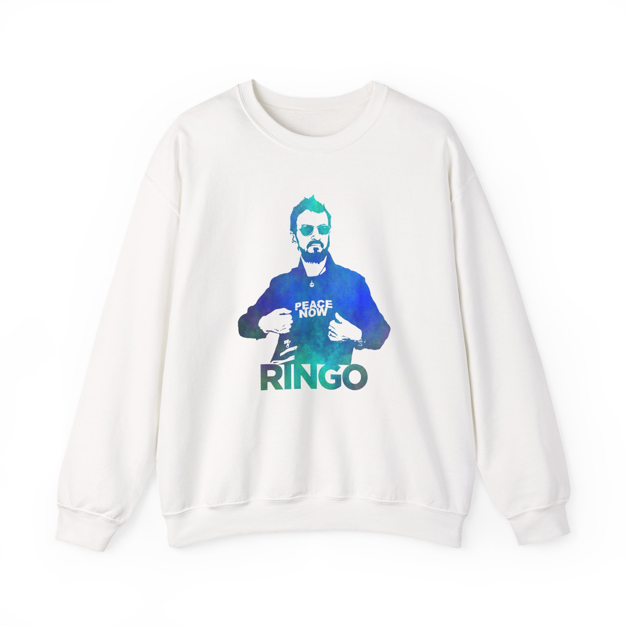 Ringo Starr Peace Now Mint Unisex Heavy Blendâ„¢ Crewneck Sweatshirt