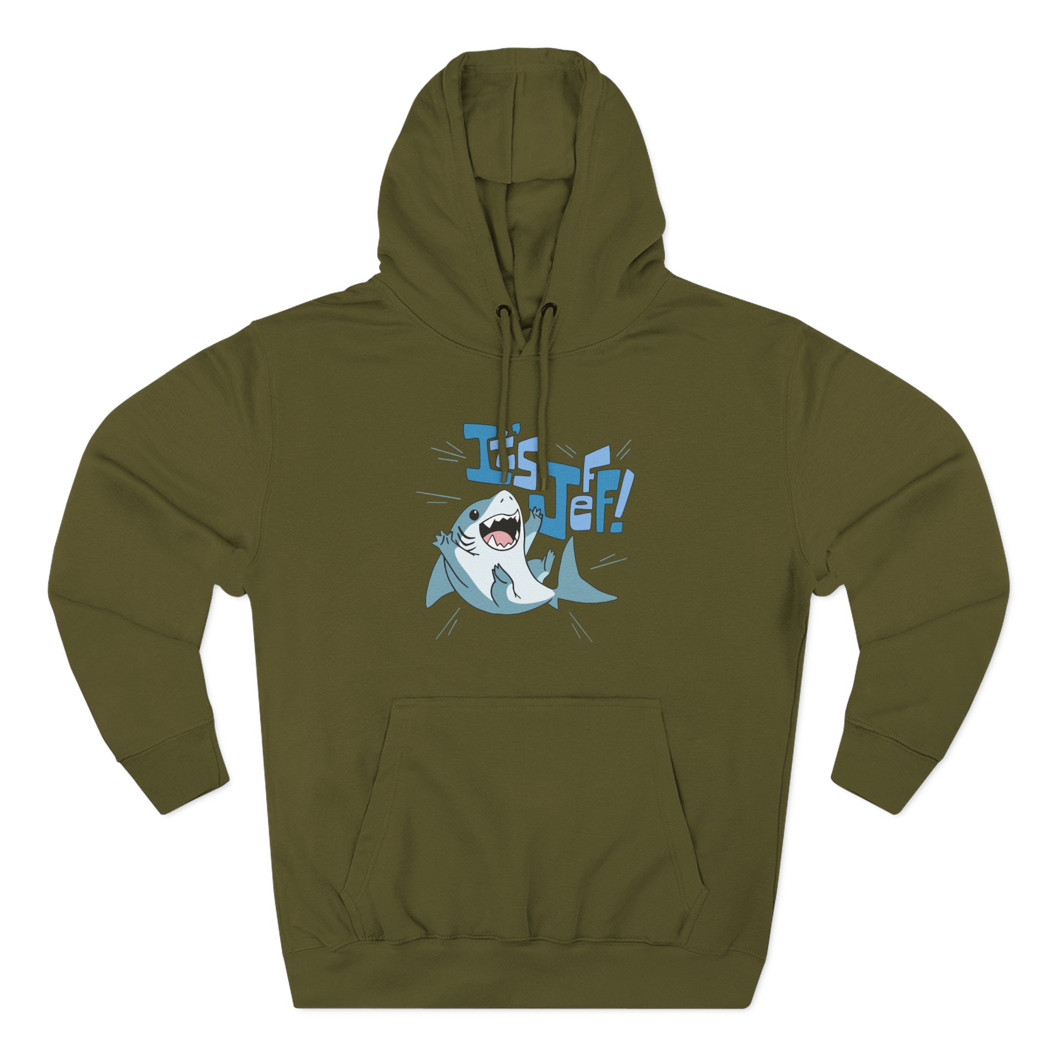 Jeff the Land Shark Three-Panel Fleece Hoodie