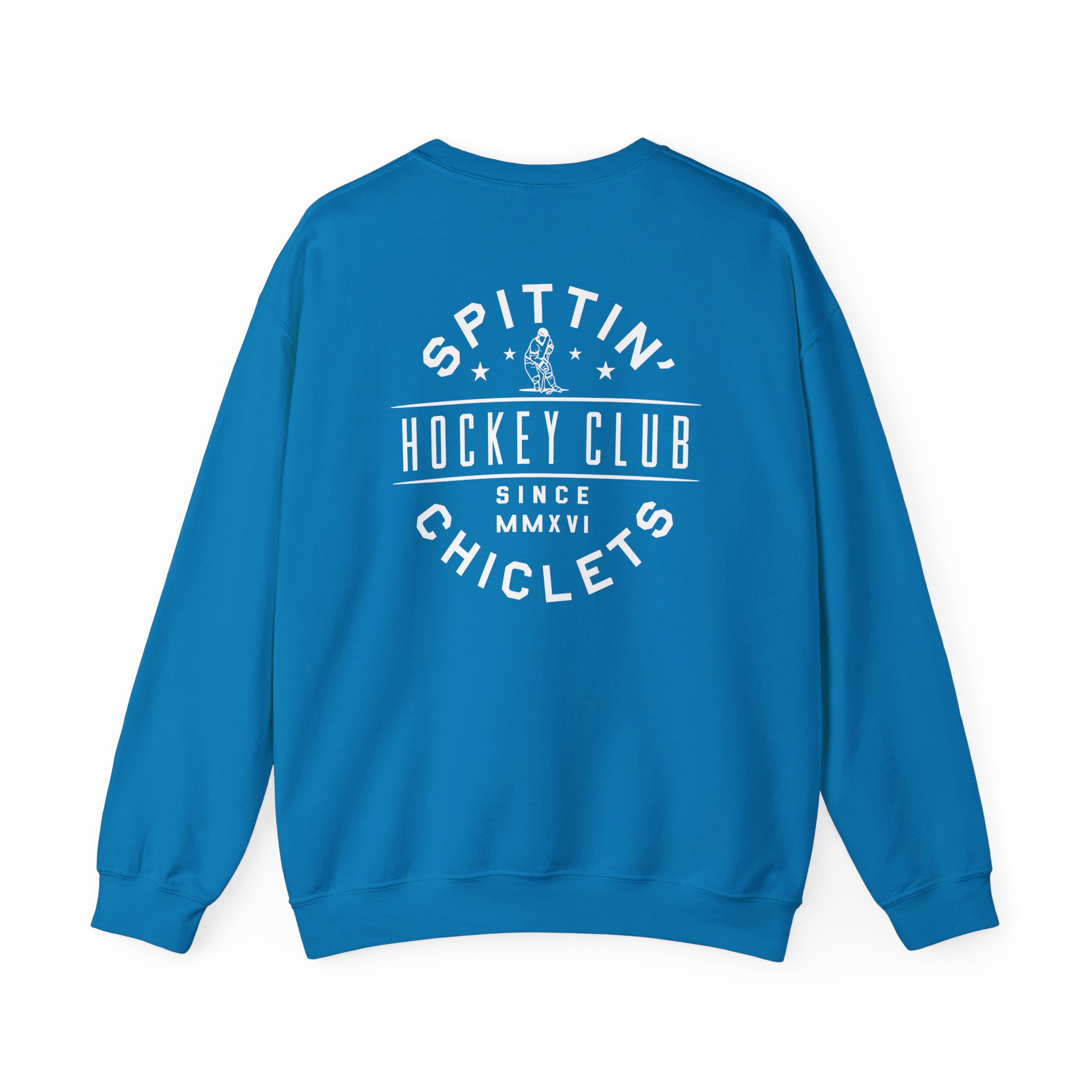 Spittin Chiclets Hockey Helmet Unisex Heavy Blendâ„¢ Crewneck Sweatshirt