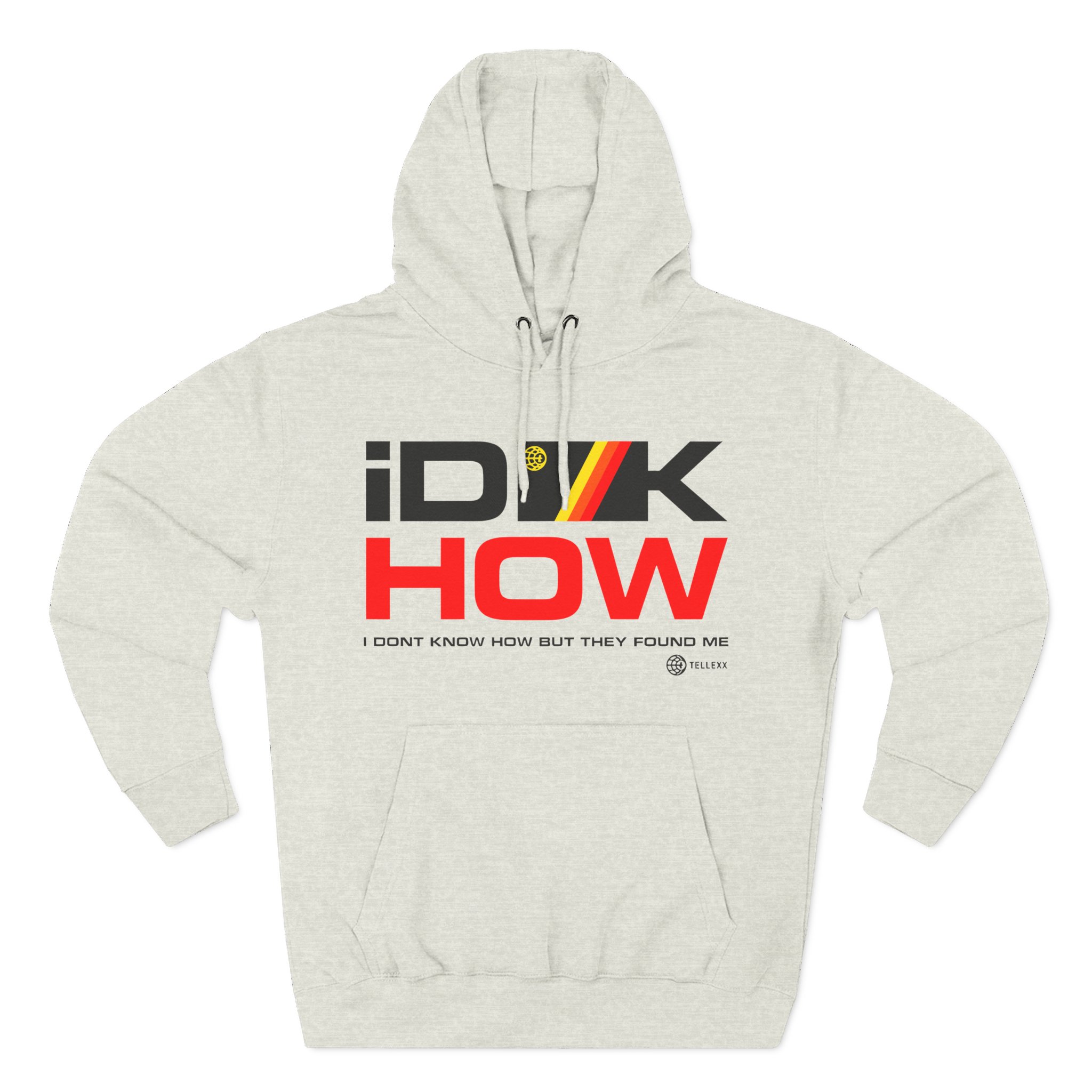 iDKHOW Striped Box Gold Three-Panel Fleece Hoodie
