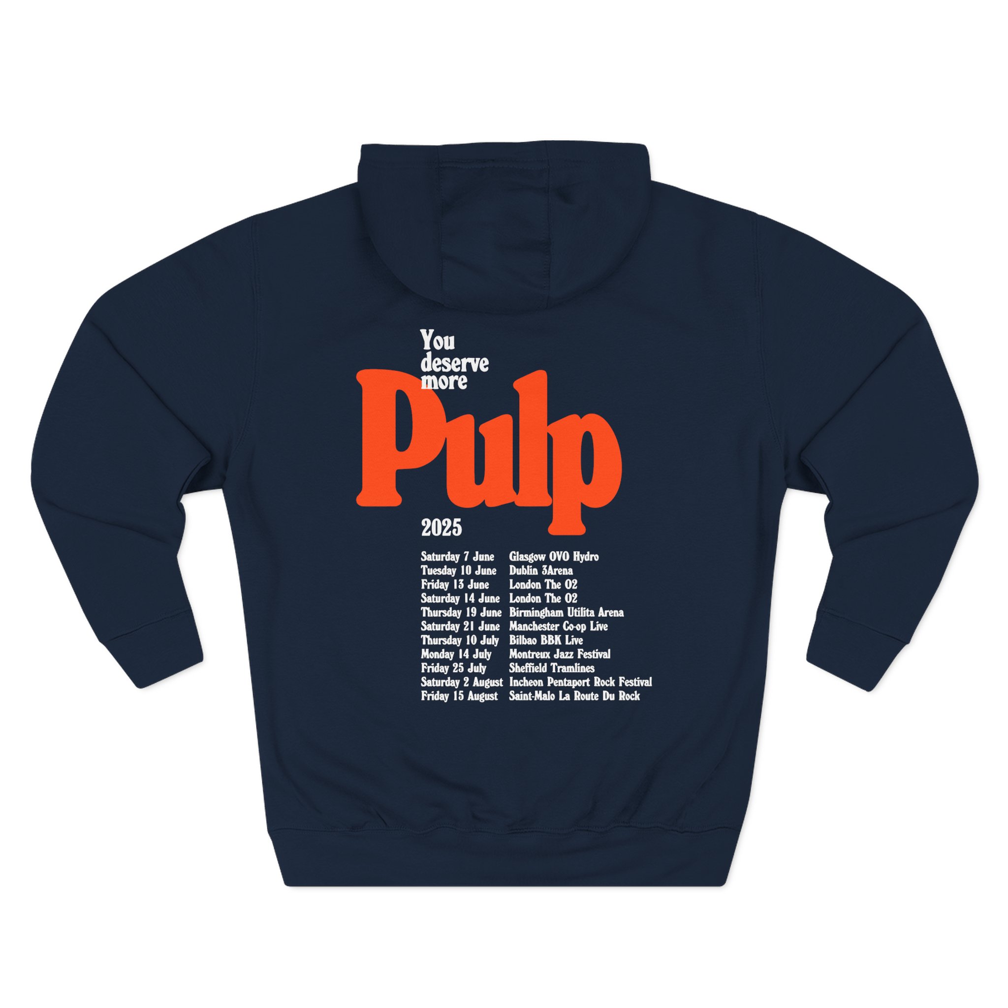 Pulp More 2025 Tour Three-Panel Fleece Hoodie