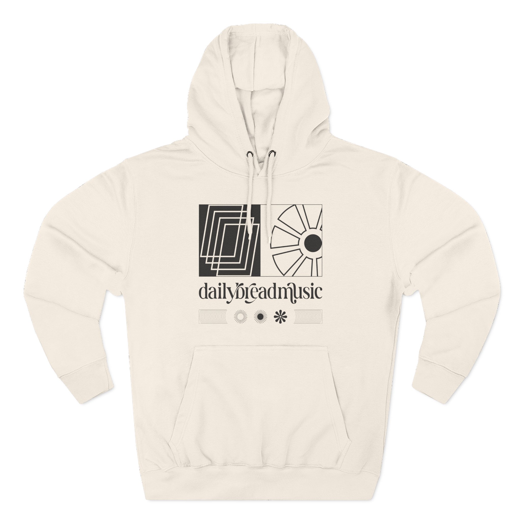 Daily Bread Tri Flower Three-Panel Fleece Hoodie