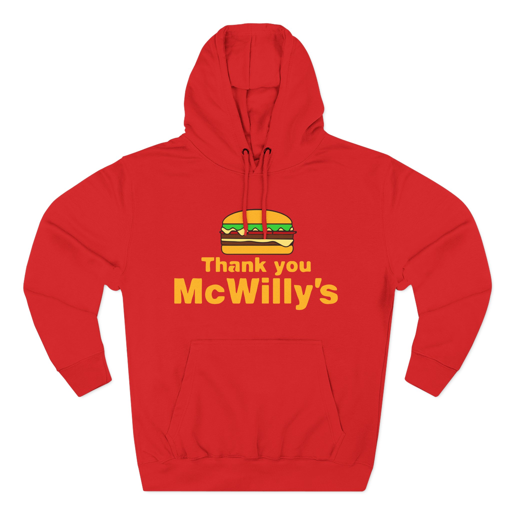 Softwilly Thank You Mcwilly's Three-Panel Fleece Hoodie