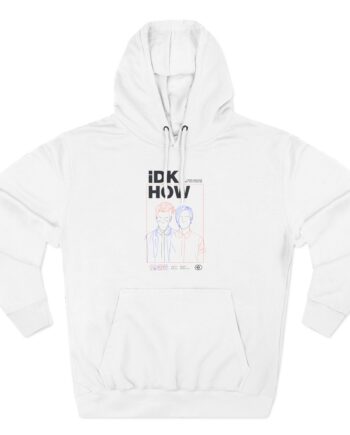 iDKHOW OUTLINES Three-Panel Fleece Hoodie