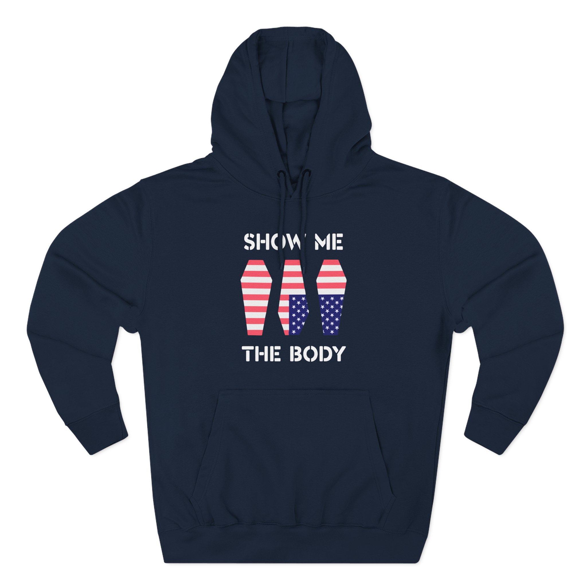 Show Me the Body Coffin Three-Panel Fleece Hoodie
