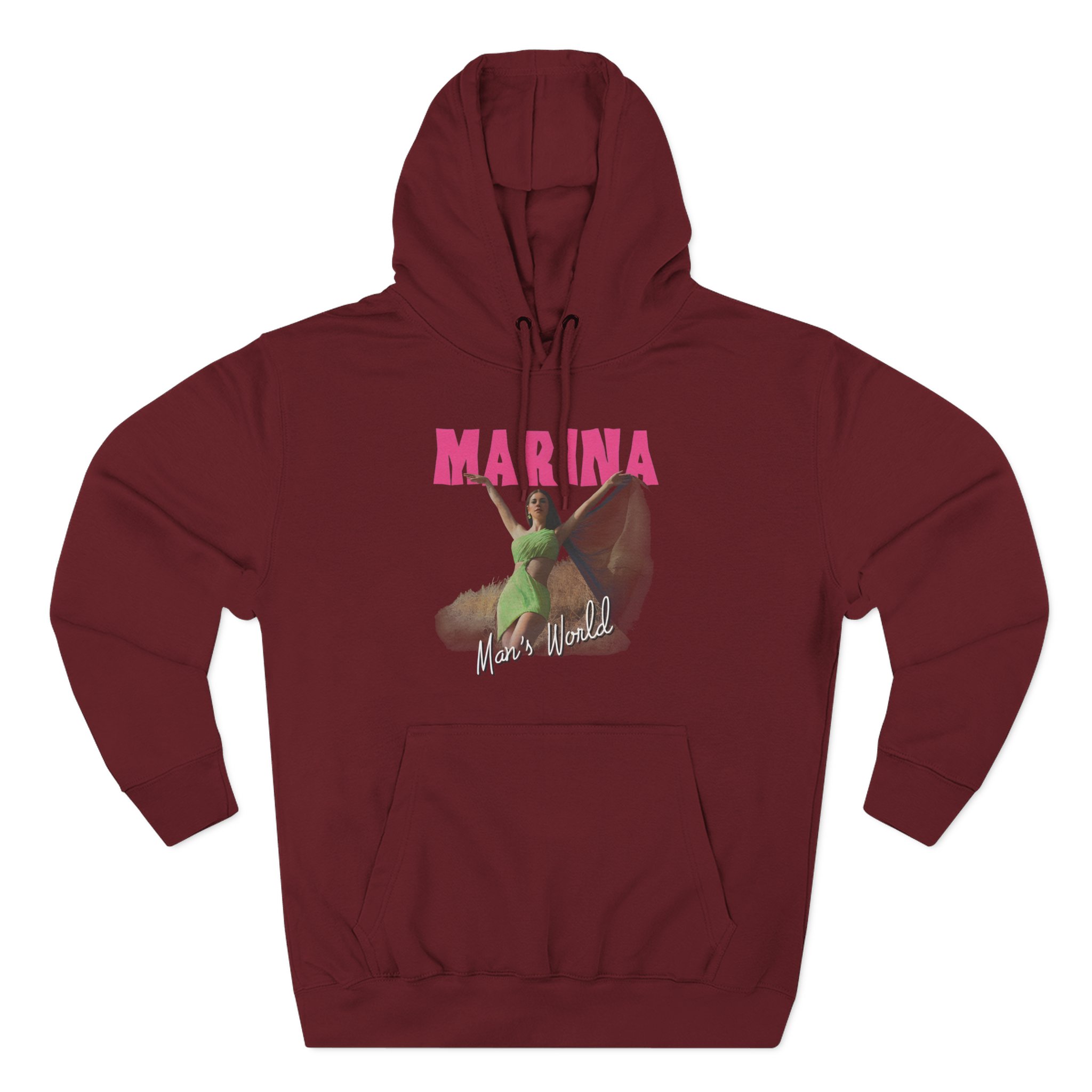 Marina Man's World Three-Panel Fleece Hoodie