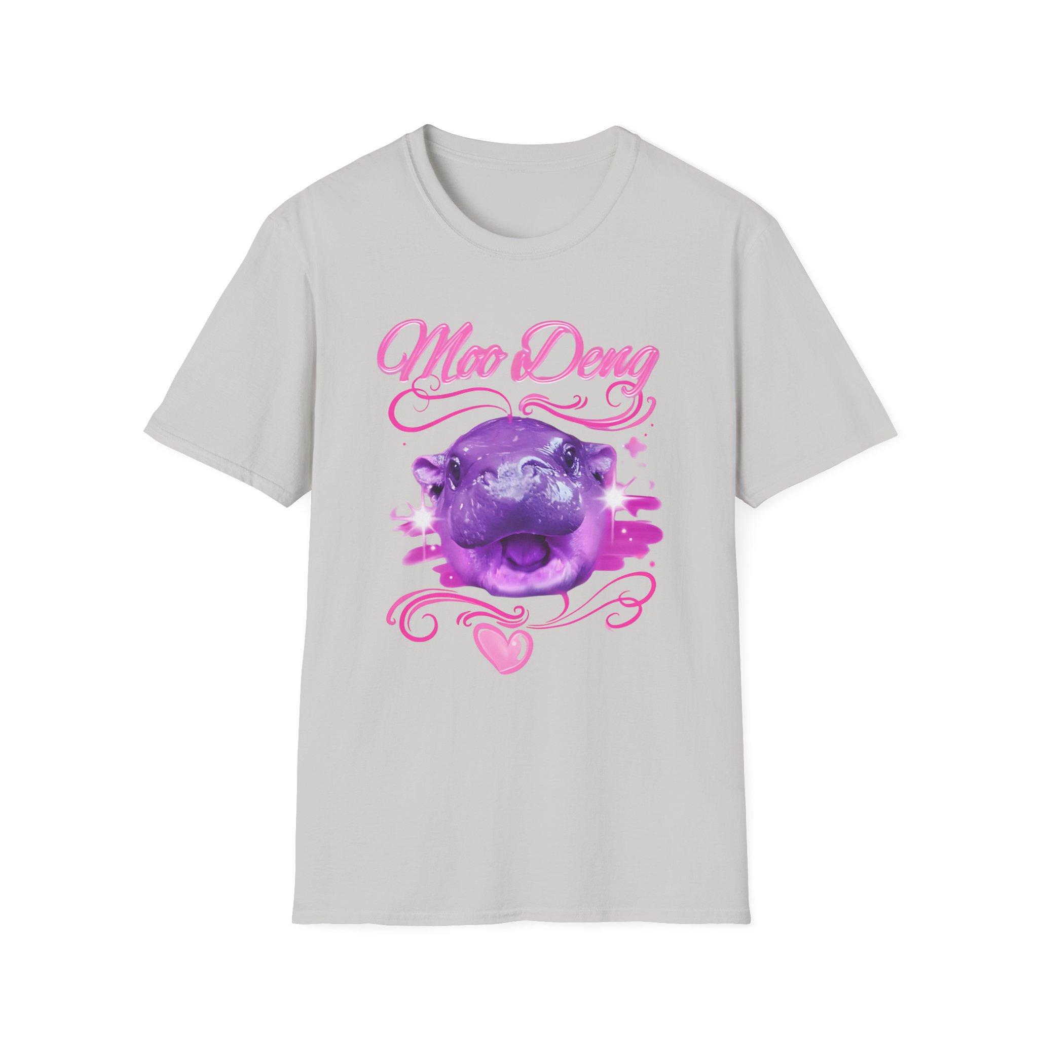 Moo Deng Airbrush Unisex Softstyle T-Shirt