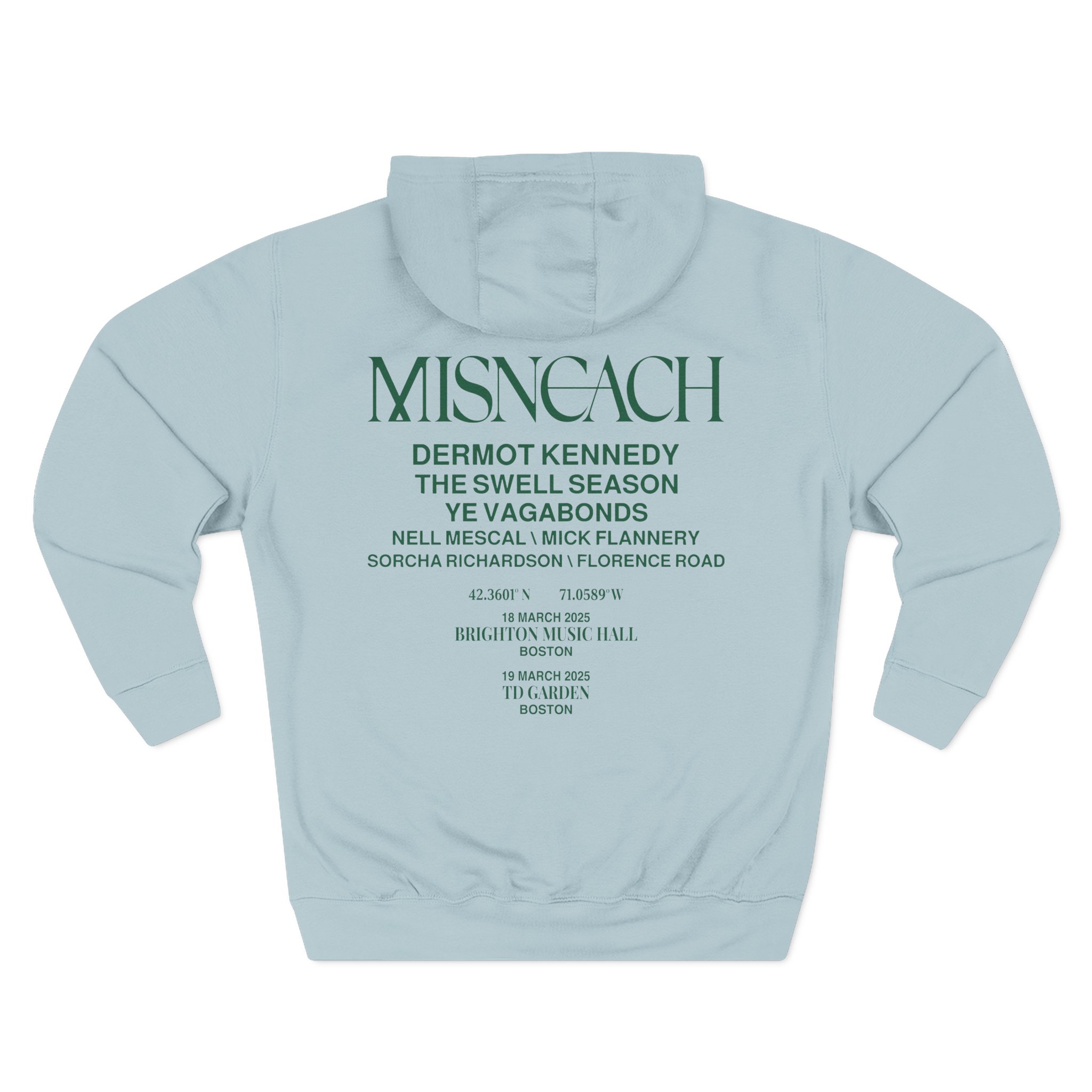 Dermot Kennedy Misneach Festival Event Three-Panel Fleece Hoodie