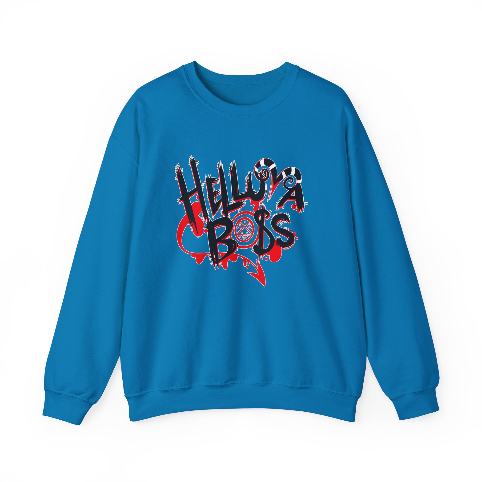 Helluva Boss Logo Unisex Heavy Blendâ„¢ Crewneck Sweatshirt