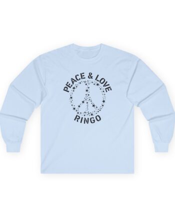 Ringo Starr Peace & Love Unisex Ultra Cotton Long Sleeve Tee