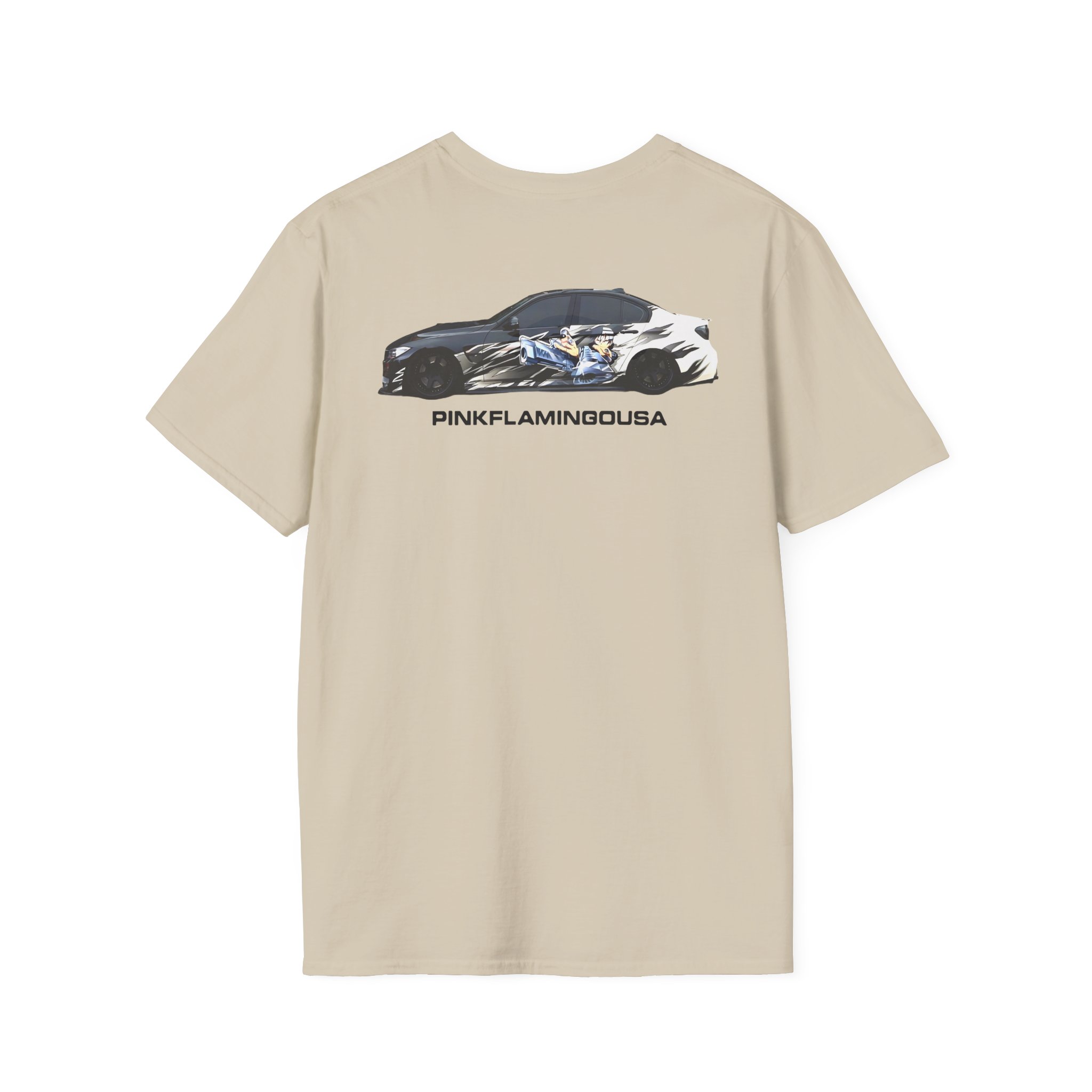 Xavier Wulf Pinkflamingousa Unisex Softstyle T-Shirt