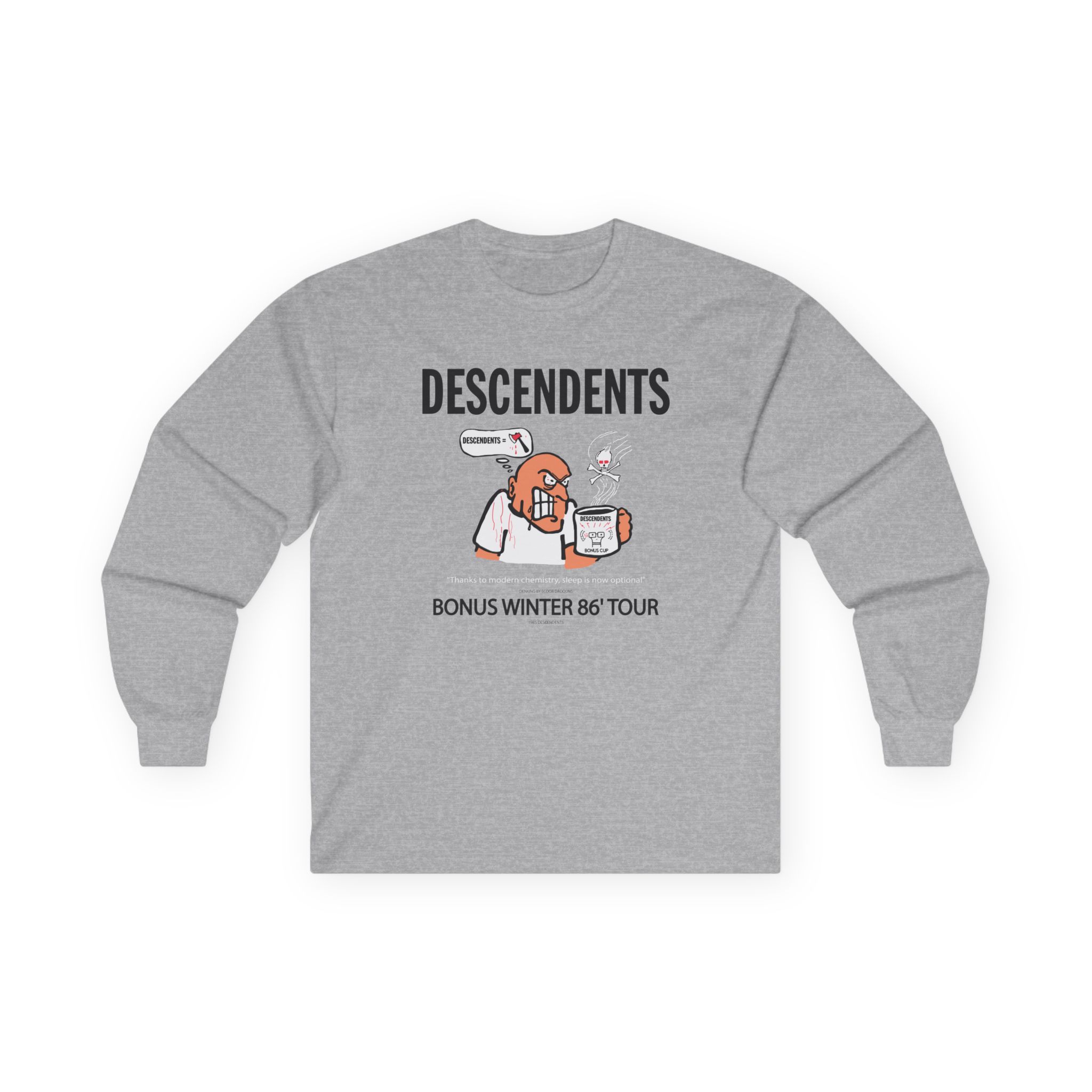 Descendents Bonus Cup '86 Tour Unisex Ultra Cotton Long Sleeve Tee