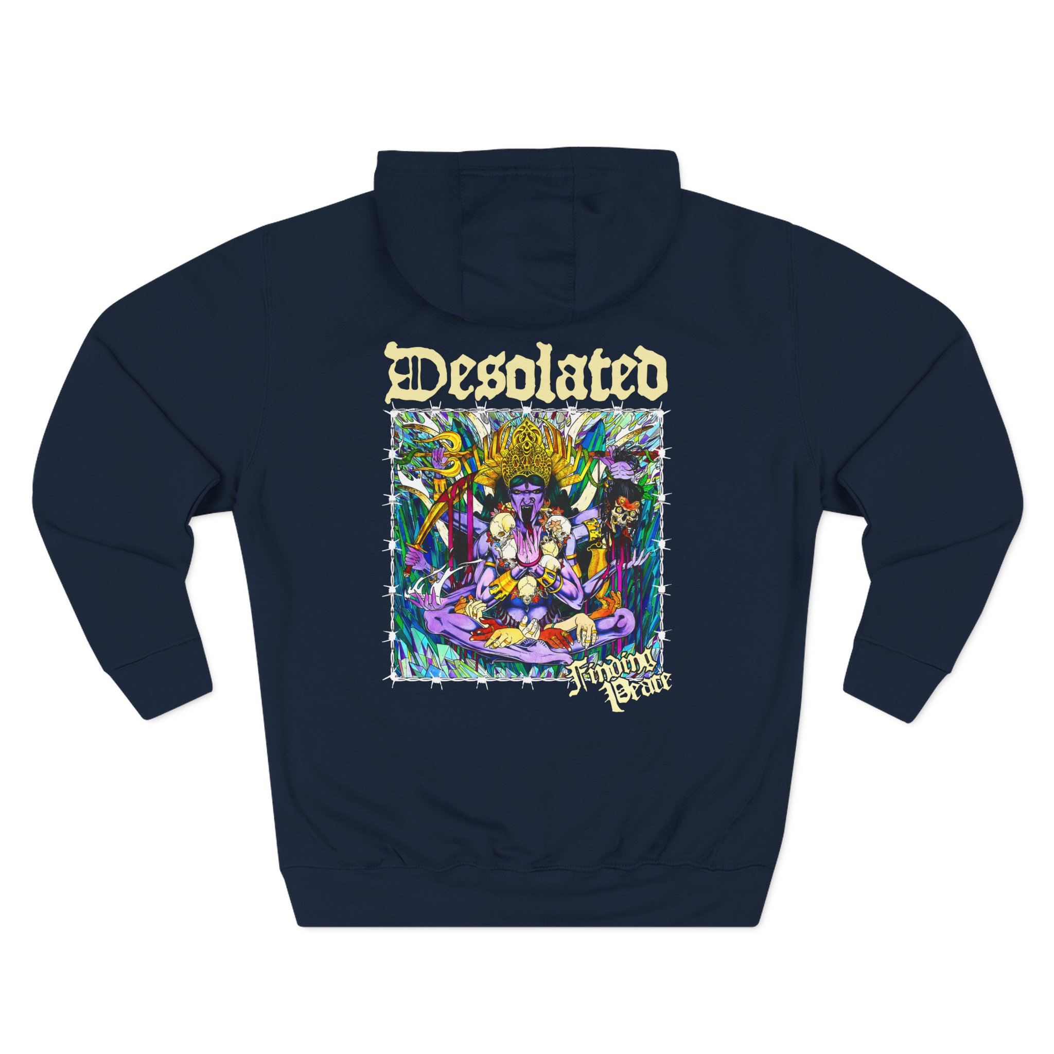 Desolated Finding Peace Three-Panel Fleece Hoodie