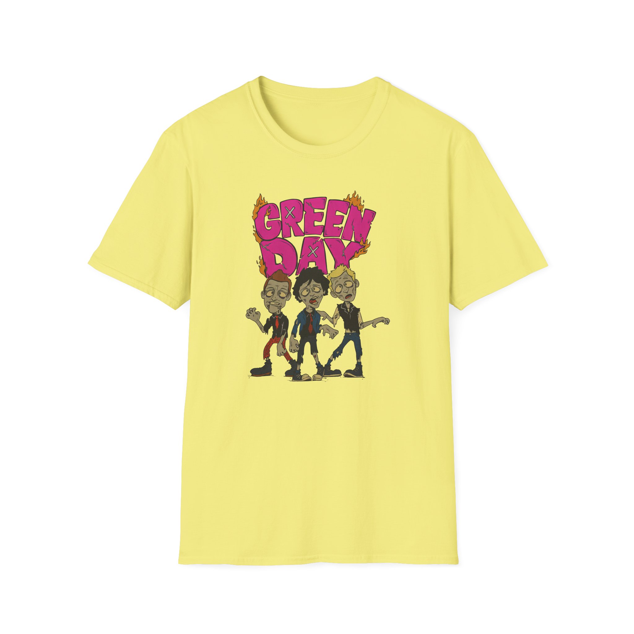 Green Day Walking Green Day Zombie Unisex Softstyle T-Shirt