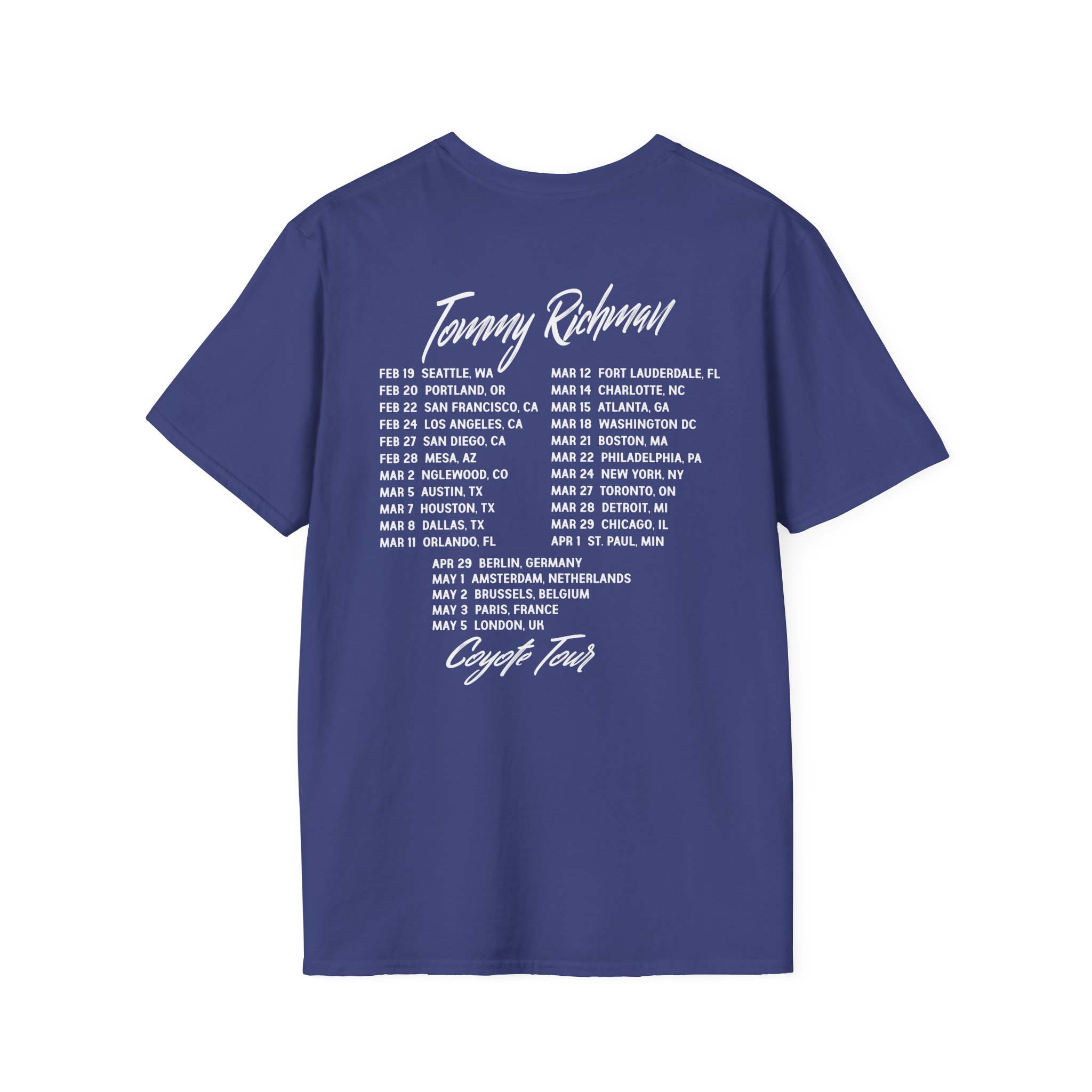 Tommy Richman Coyote Tour Unisex Softstyle T-Shirt