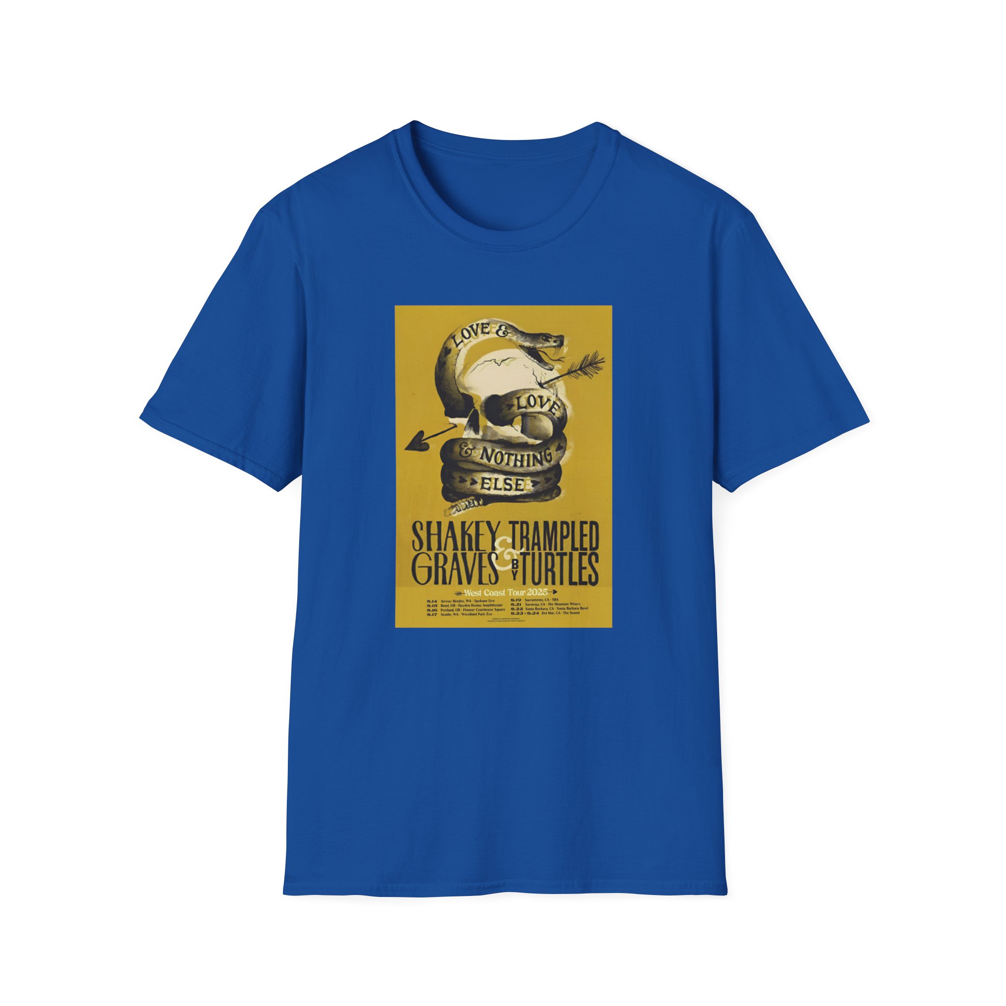 Shakey Graves West Coast Tour Unisex Softstyle T-Shirt