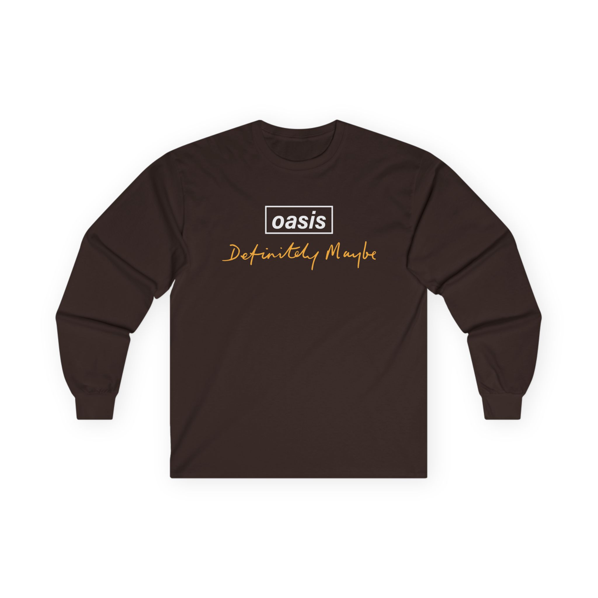 Oasis Definitely Maybe Tracklist Unisex Ultra Cotton Long Sleeve Tee