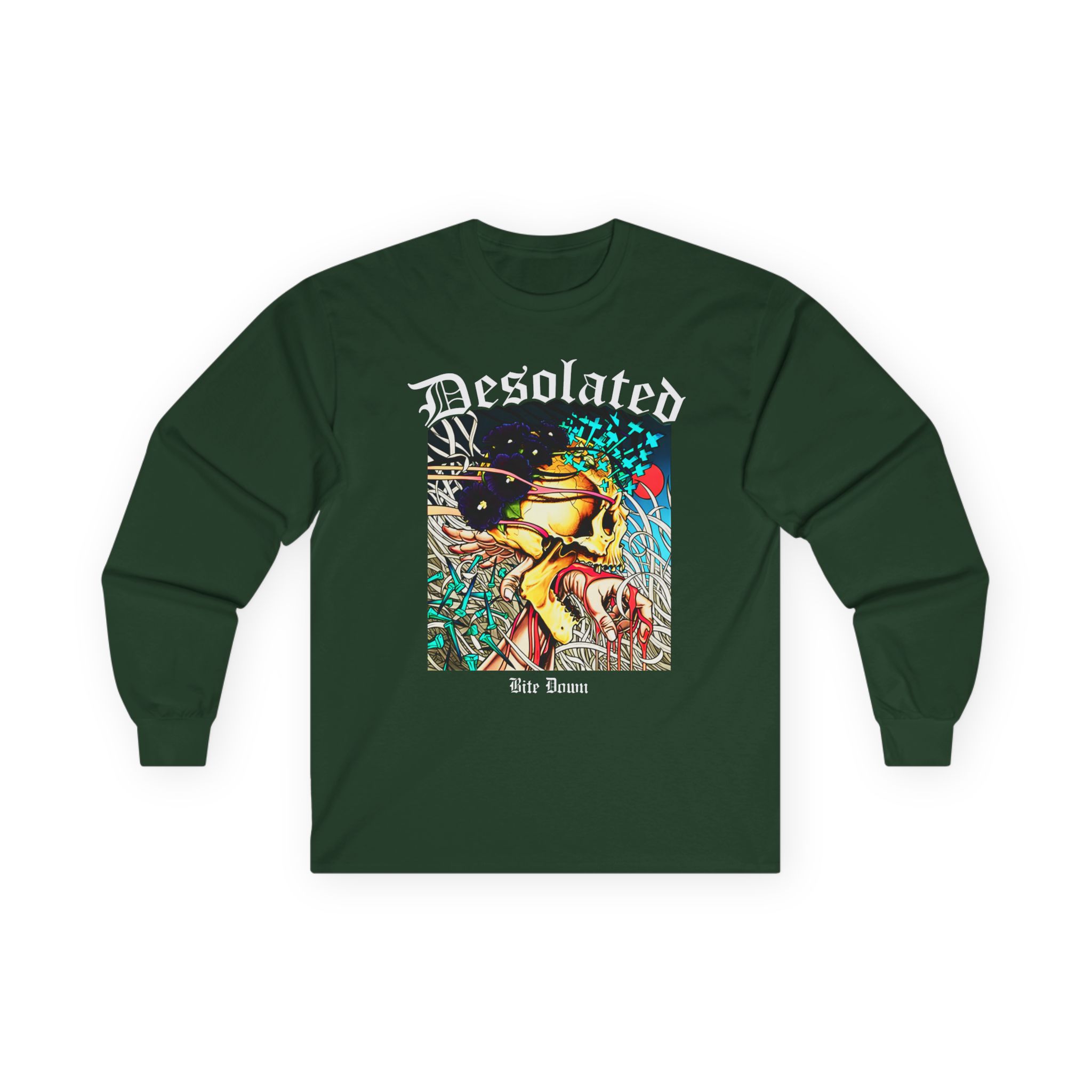 Desolated Bite Down Artwork Unisex Ultra Cotton Long Sleeve Tee