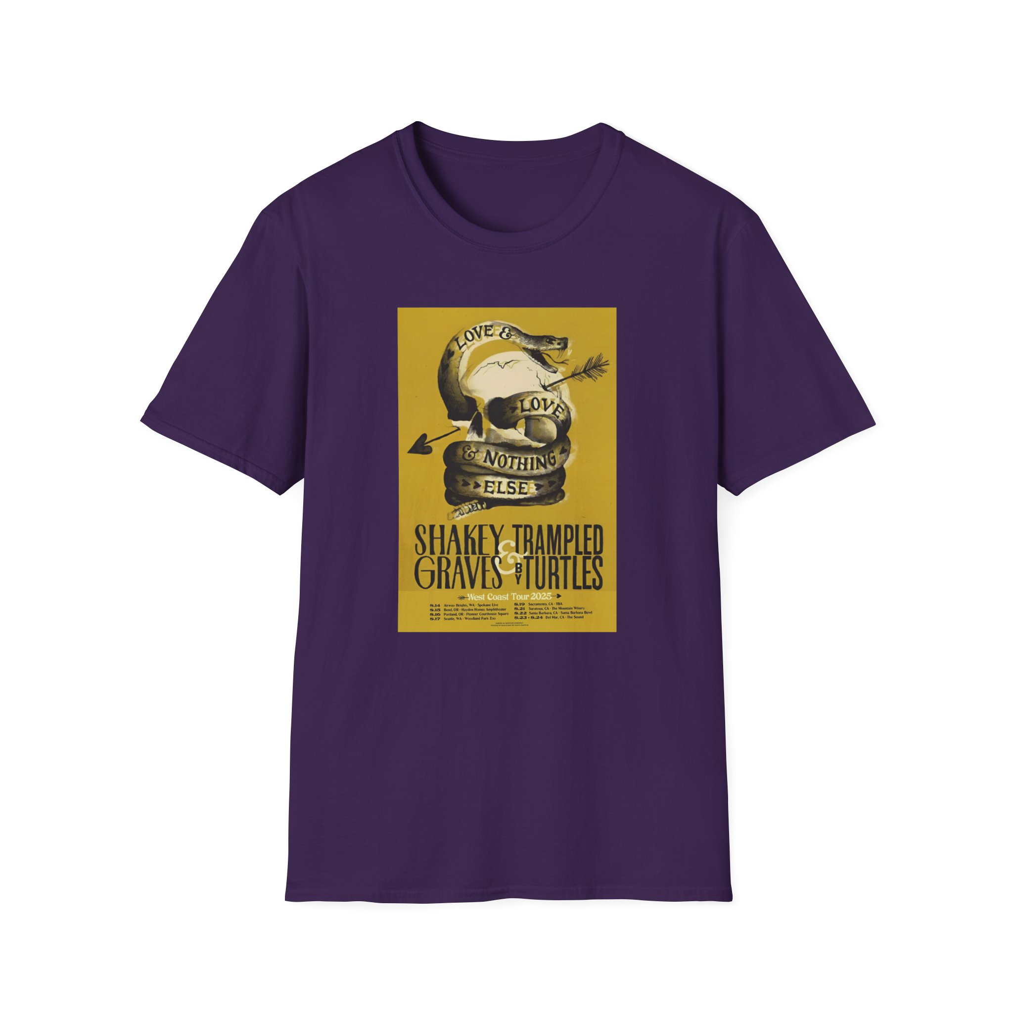 Shakey Graves West Coast Tour Unisex Softstyle T-Shirt