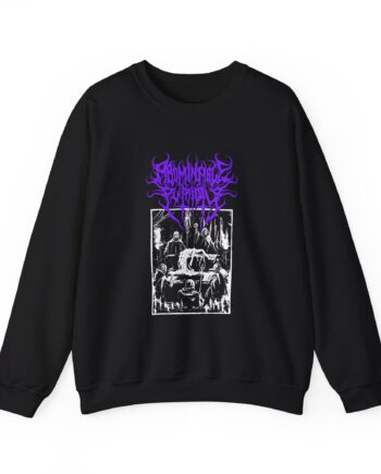Abominable Putridity Digital Unholy Purple Logo Unisex Heavy Blend™ Crewneck Sweatshirt
