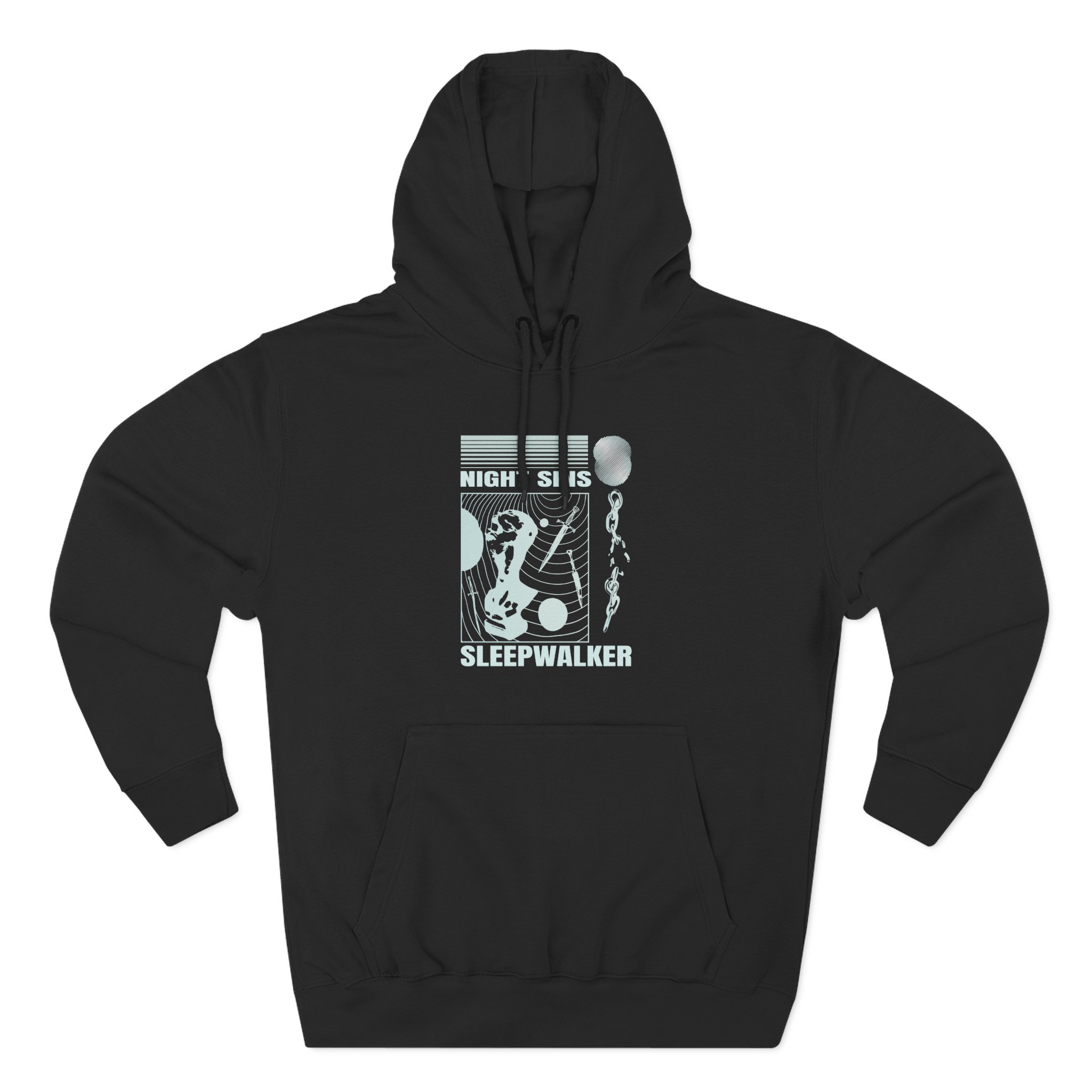 Night Sins Three-Panel Fleece Hoodie