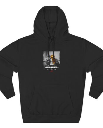 Anuel Aa Leyenda Campeón Negro Camiseta Three-Panel Fleece Hoodie