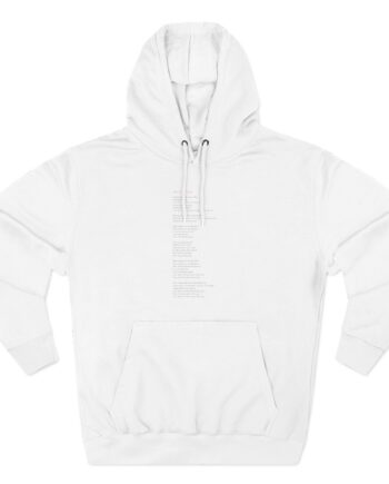Lorde Moty Lyric Three-Panel Fleece Hoodie