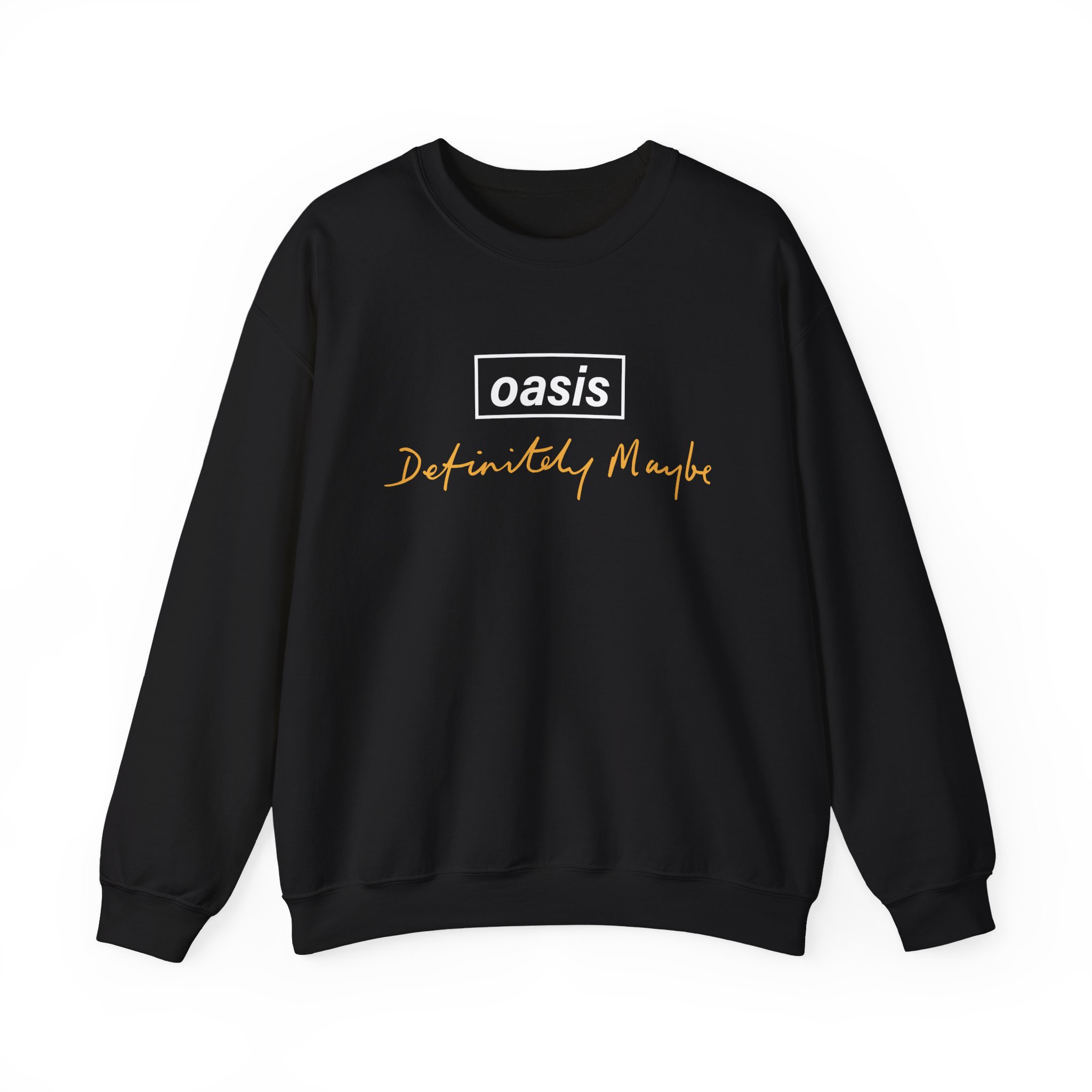 Oasis Definitely Maybe Tracklist Unisex Heavy Blendâ„¢ Crewneck Sweatshirt