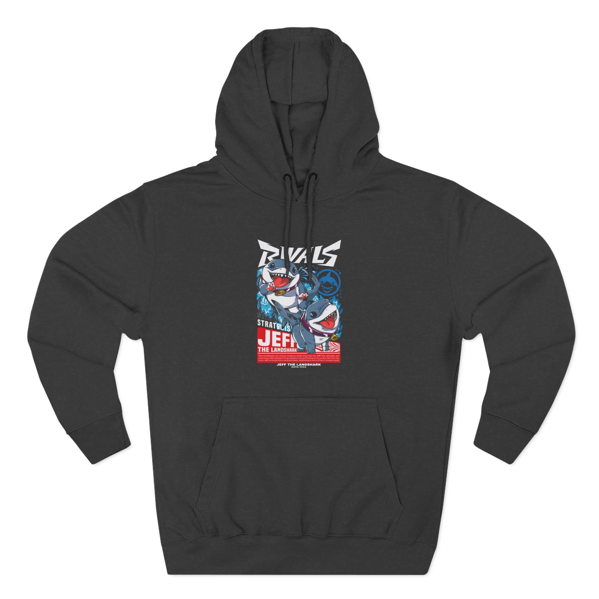 Jeff the Land Shark Three-Panel Fleece Hoodie