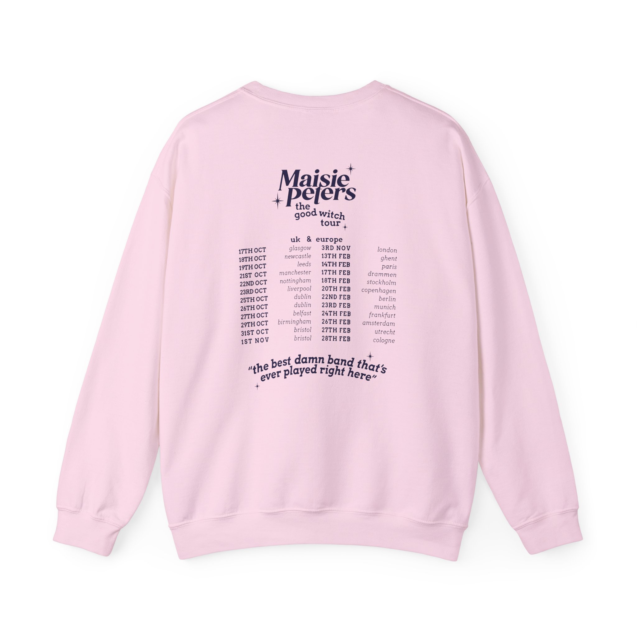 Maisie Peters the Good With Uk/eu 23/24 Tour Unisex Heavy Blendâ„¢ Crewneck Sweatshirt