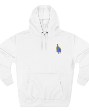 Moist Retro Three-Panel Fleece Hoodie