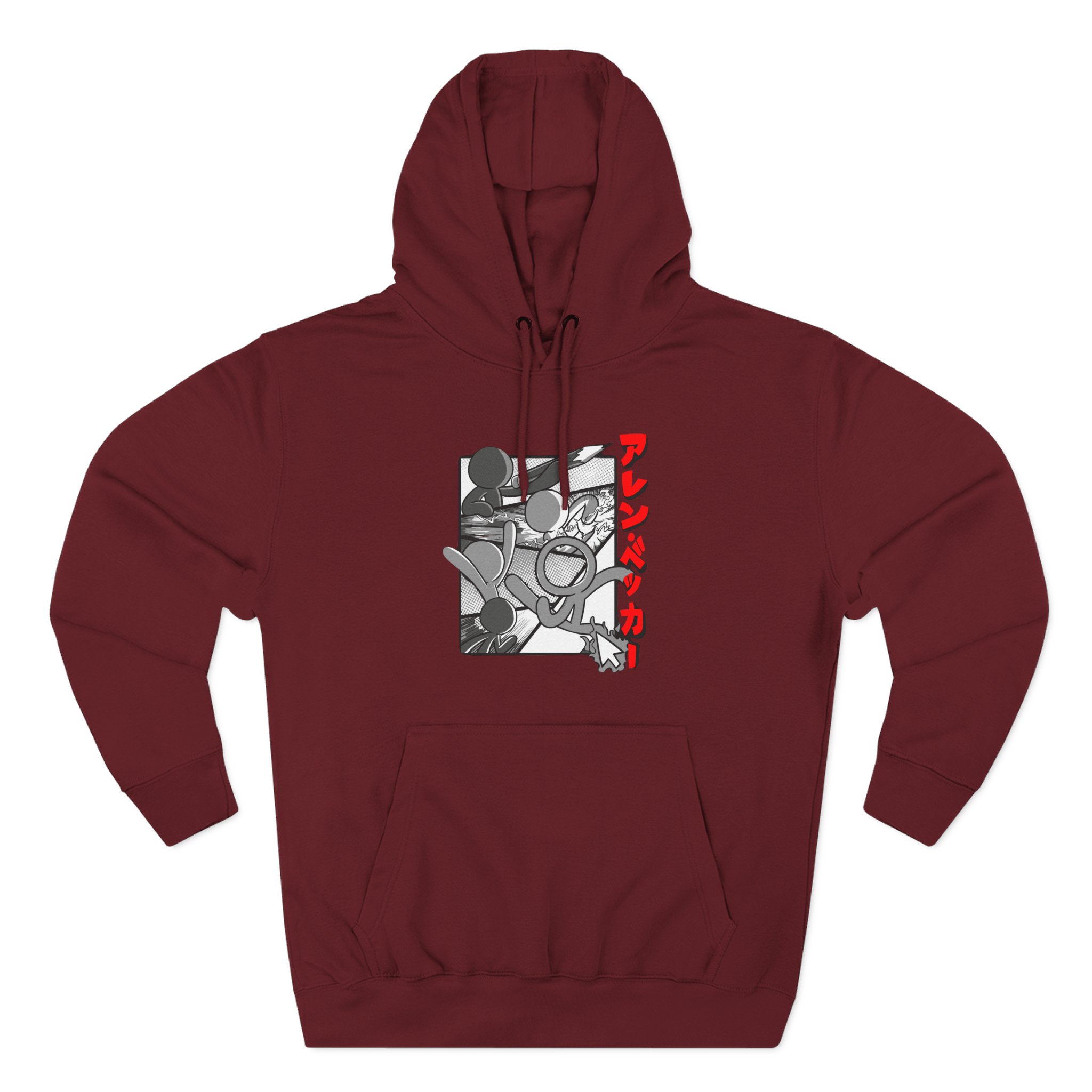 Alan Becker Manga Three-Panel Fleece Hoodie