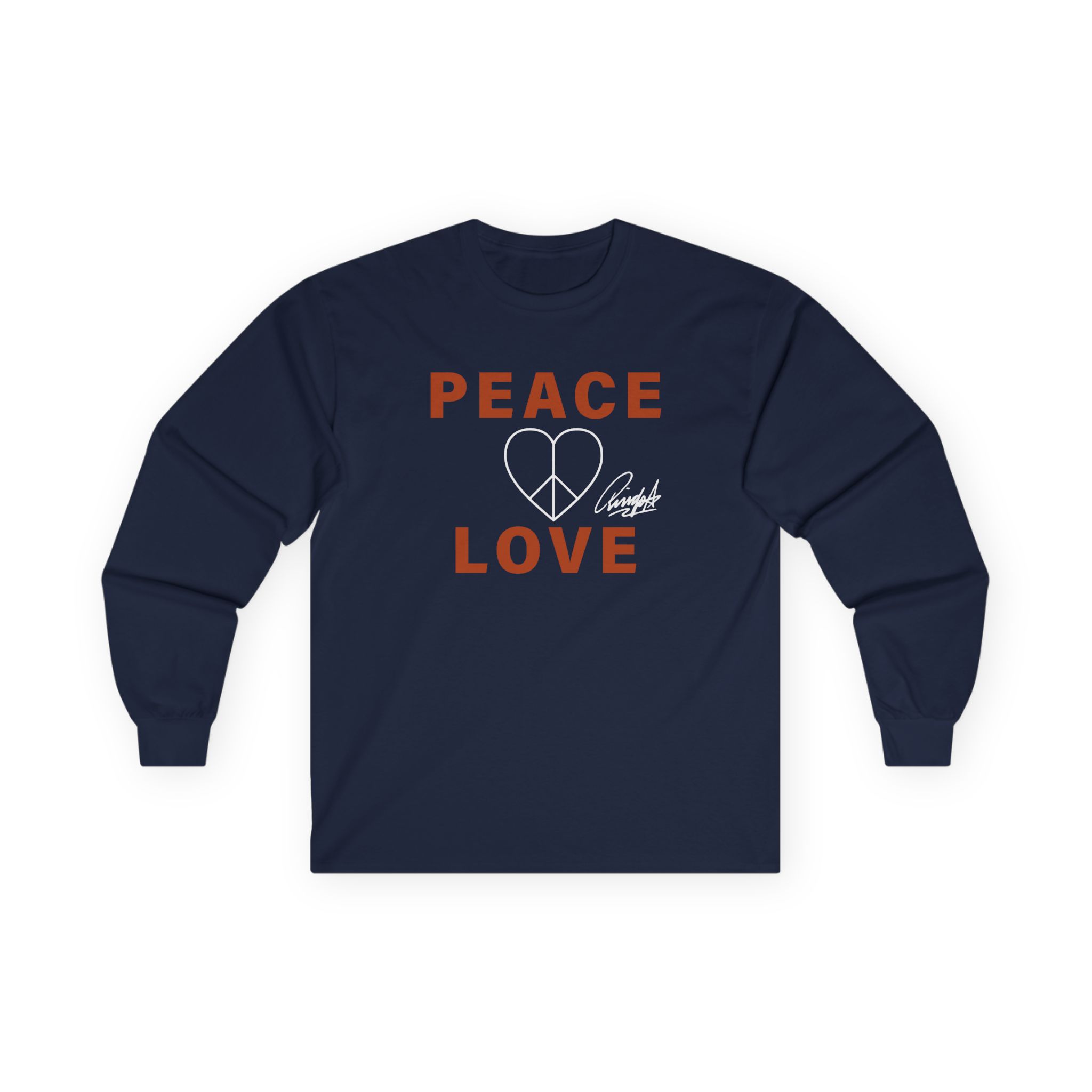Ringo Starr Peace & Love Unisex Ultra Cotton Long Sleeve Tee