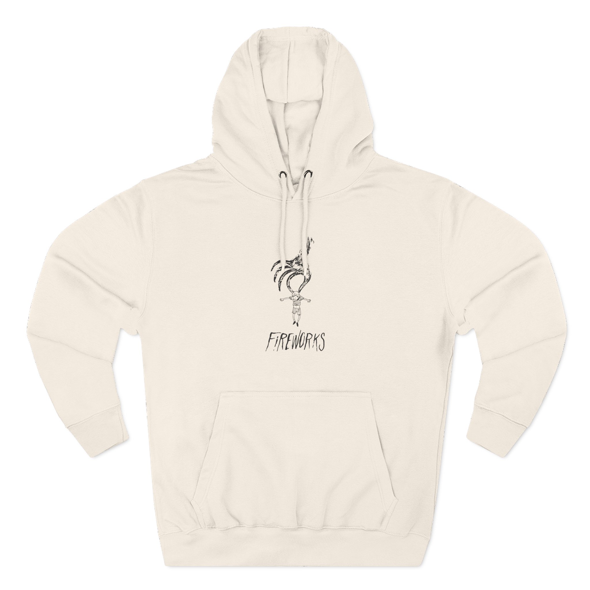 Fireworks Hand Three-Panel Fleece Hoodie