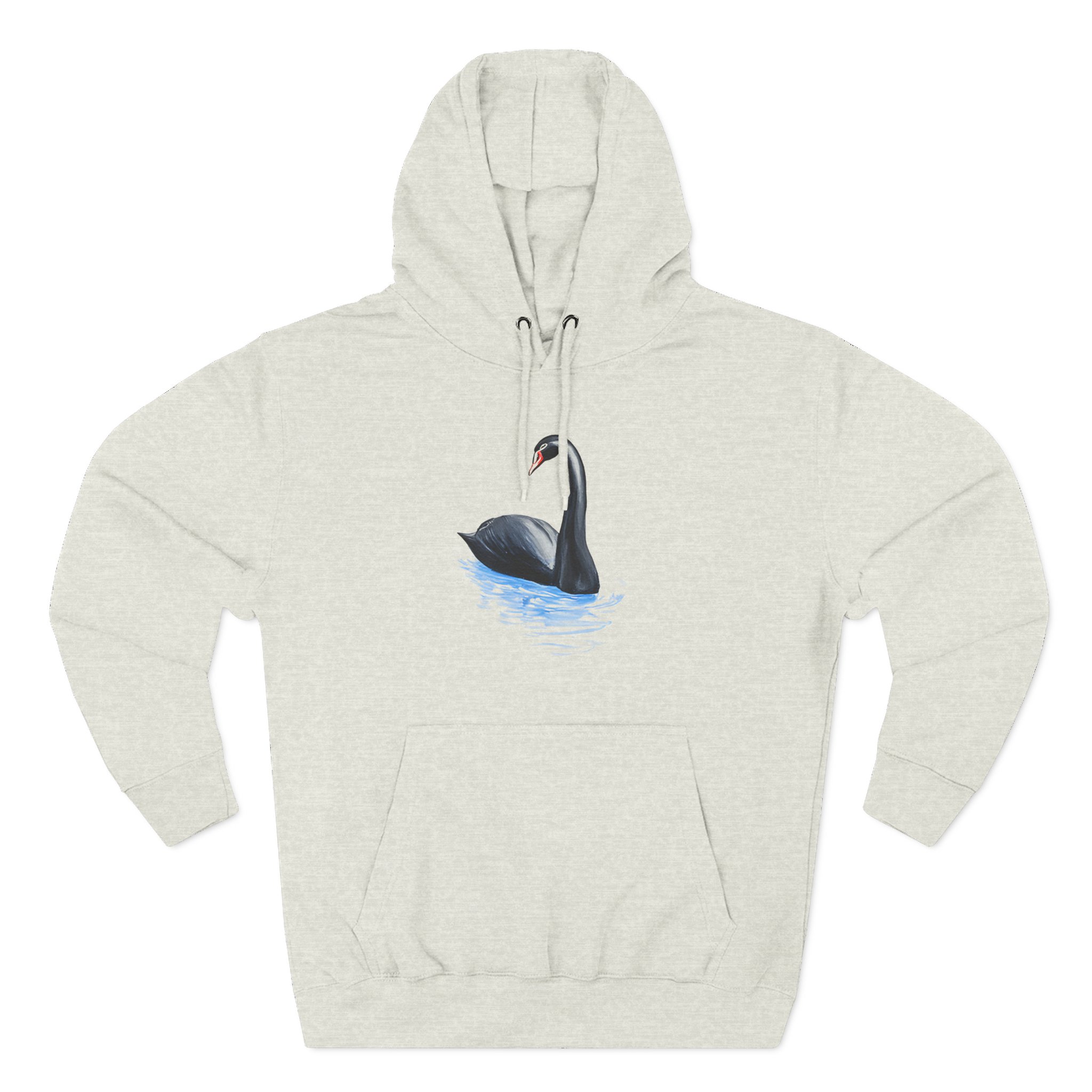 Sobel Black Swan Three-Panel Fleece Hoodie