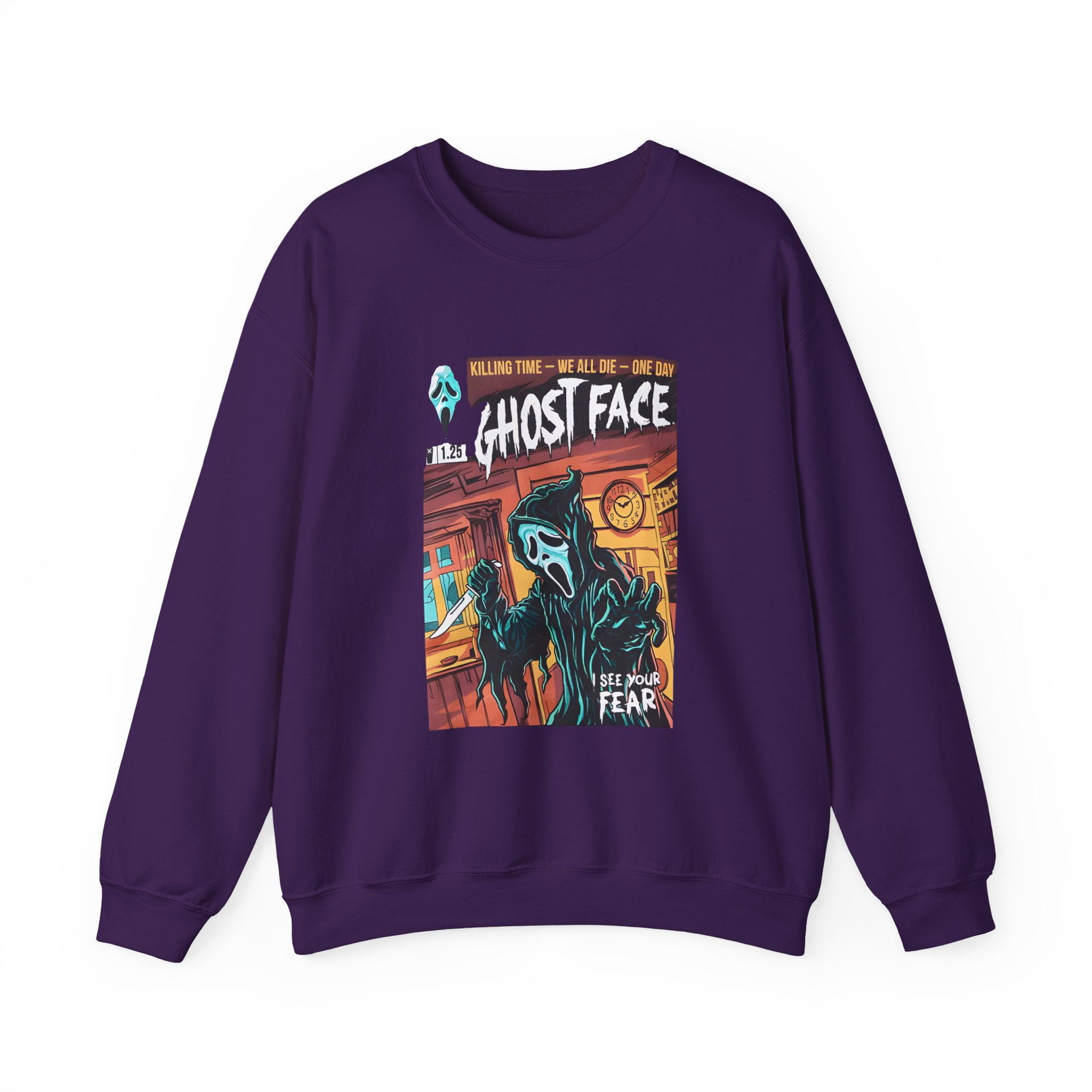 Ghostface Comic Cover Unisex Heavy Blendâ„¢ Crewneck Sweatshirt