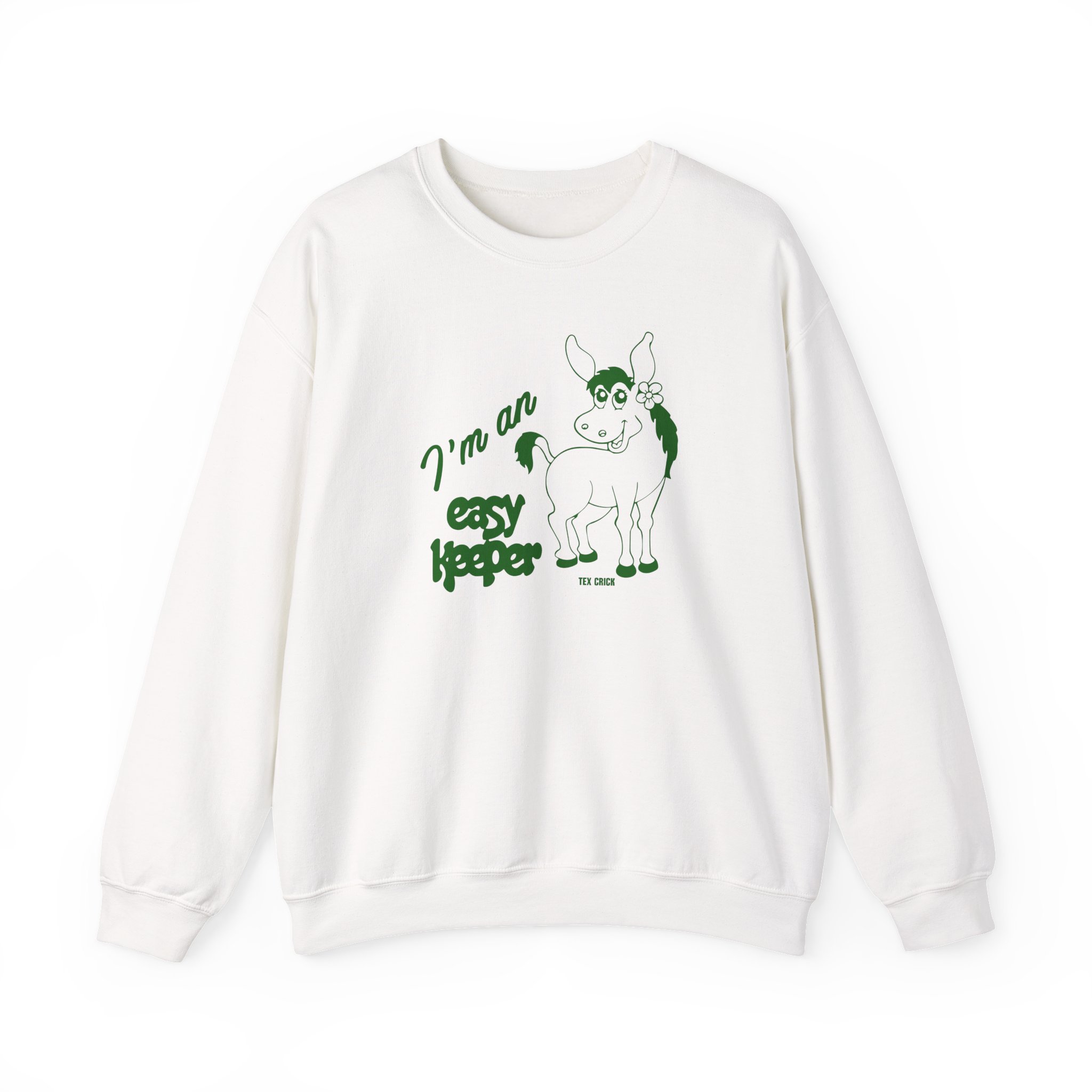 Mac Demarco Tex Crick Easy Keeper Ivory Mule Unisex Heavy Blendâ„¢ Crewneck Sweatshirt
