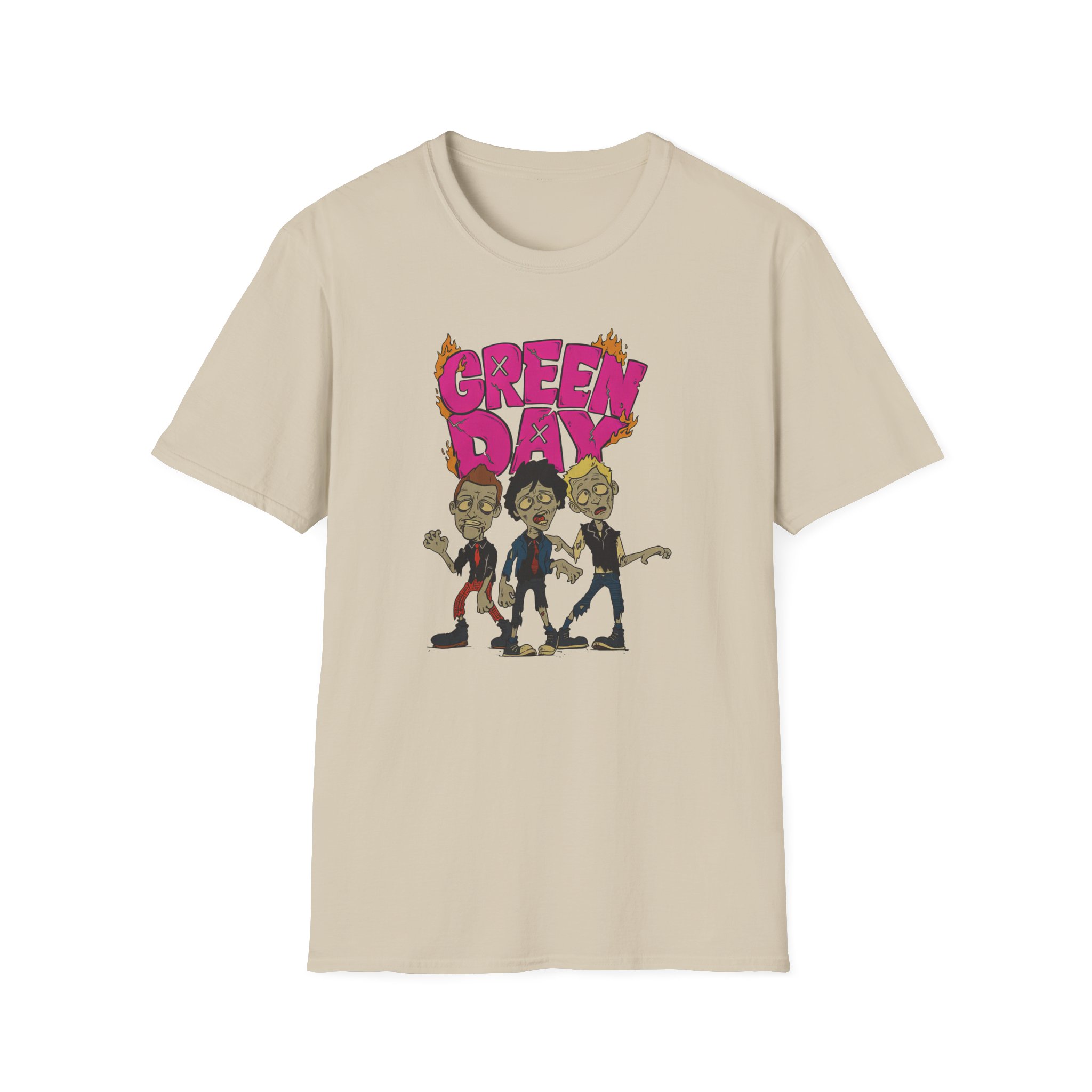 Green Day Walking Green Day Zombie Unisex Softstyle T-Shirt